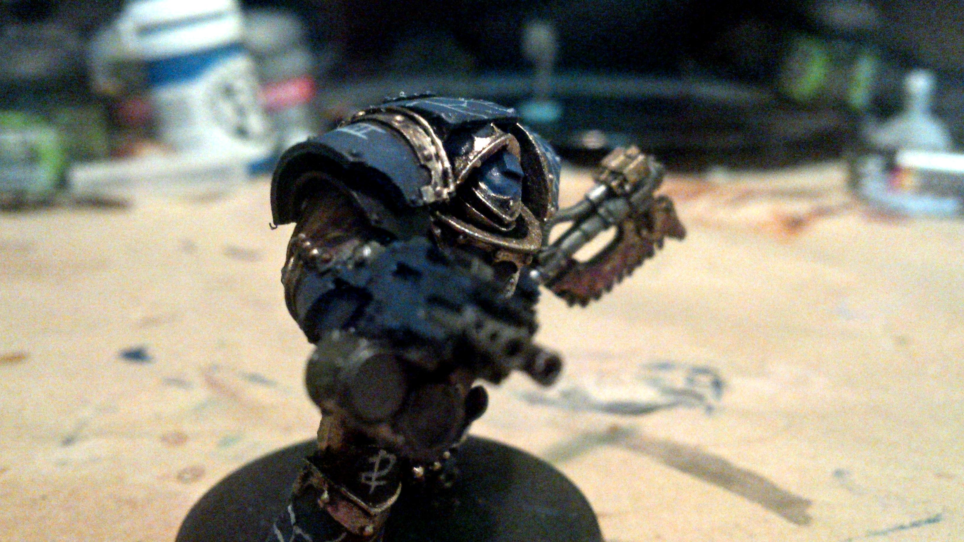 30k, Blue, Cataphractii, Gold, Horus Heresy, Lightning, Night Lord, Power Axe, Skull, Terminator Armor