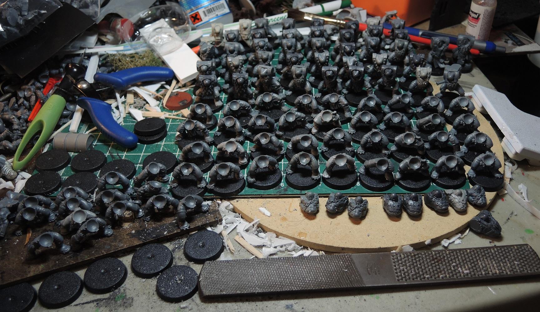 Badmoons, Boy, Boys, Deathskulls, Hordes, Mobs, Orks, Waaazag, Warhammer 40,000, Work In Progress