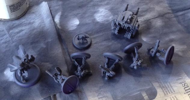 Relic Knight Black Diamonds Primed and Ready for Paint