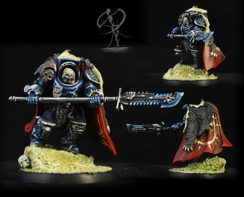 Chaos, Chaos Space Marines, Conversion, Dark Vengeance, Lord, Night Lords, Non-Metallic Metal, Terminator Armor