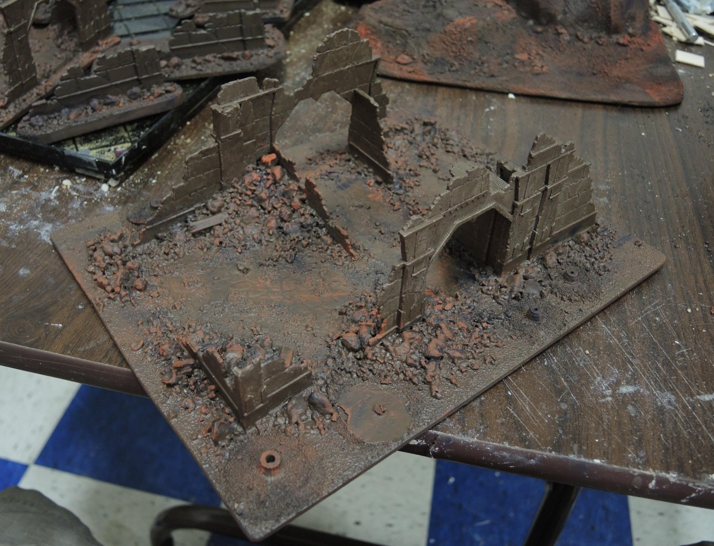 Commission, Commissioned, Game Table, Infinity, Ruins, Scratch Build, Terrain, Waaazag, Warhammer 40,000, Work In Progress