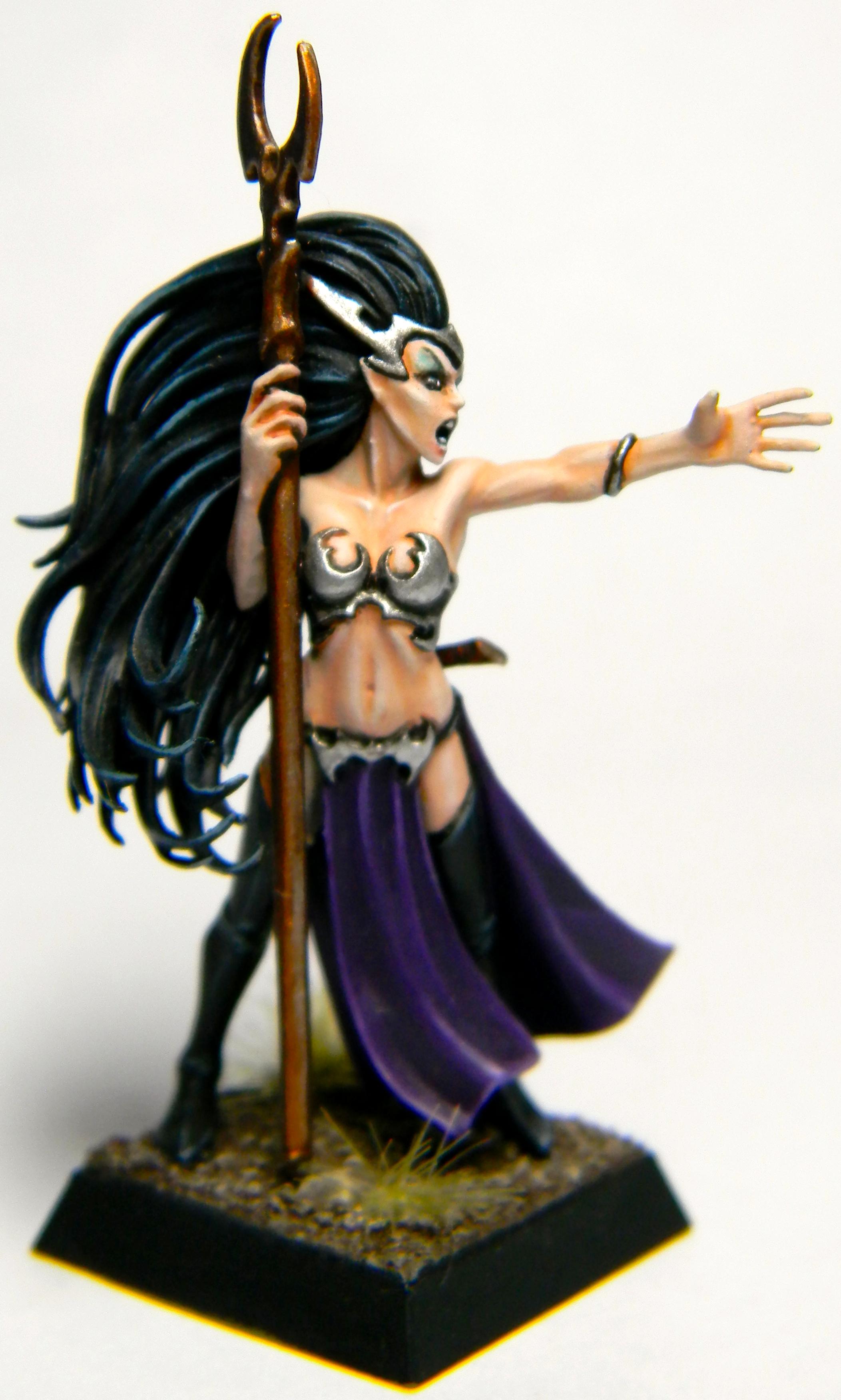 Dark Elves, Sorceress, Warhammer Fantasy, Wizard