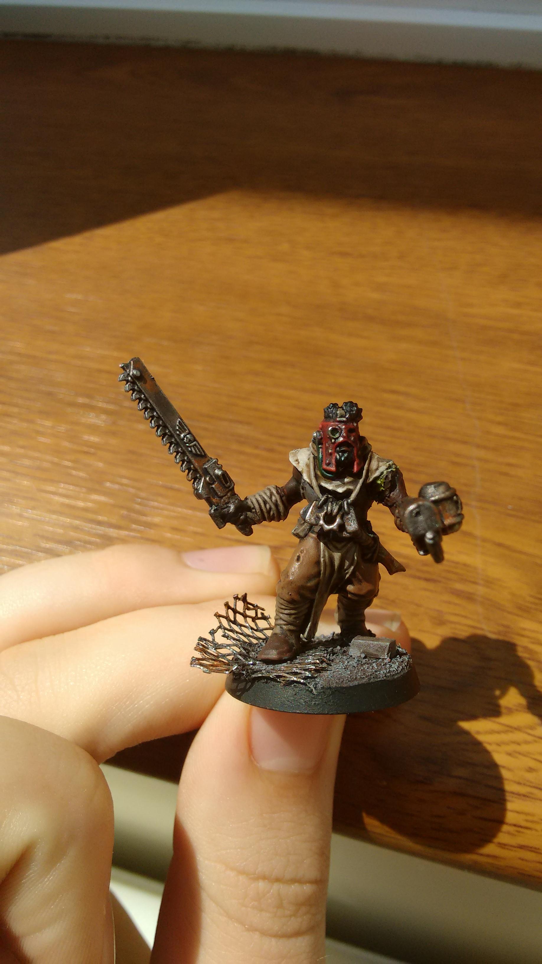 Abraham, the other Juve. Again, chainsword and hand flamer seemed like such a good idea at the time..