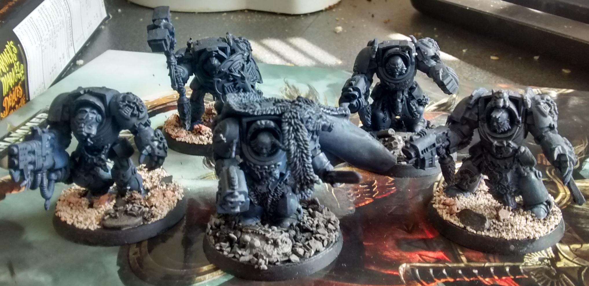 Wolf Guard Terminators, built according to the [i]Stormclaw[/i] loadout