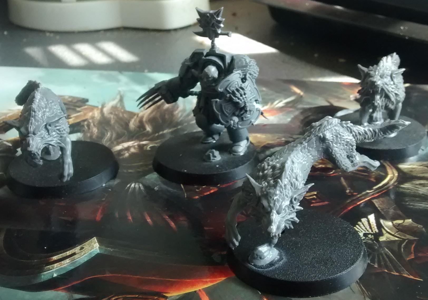 My Lone Wolf and his Fenrisian Wolf companions
