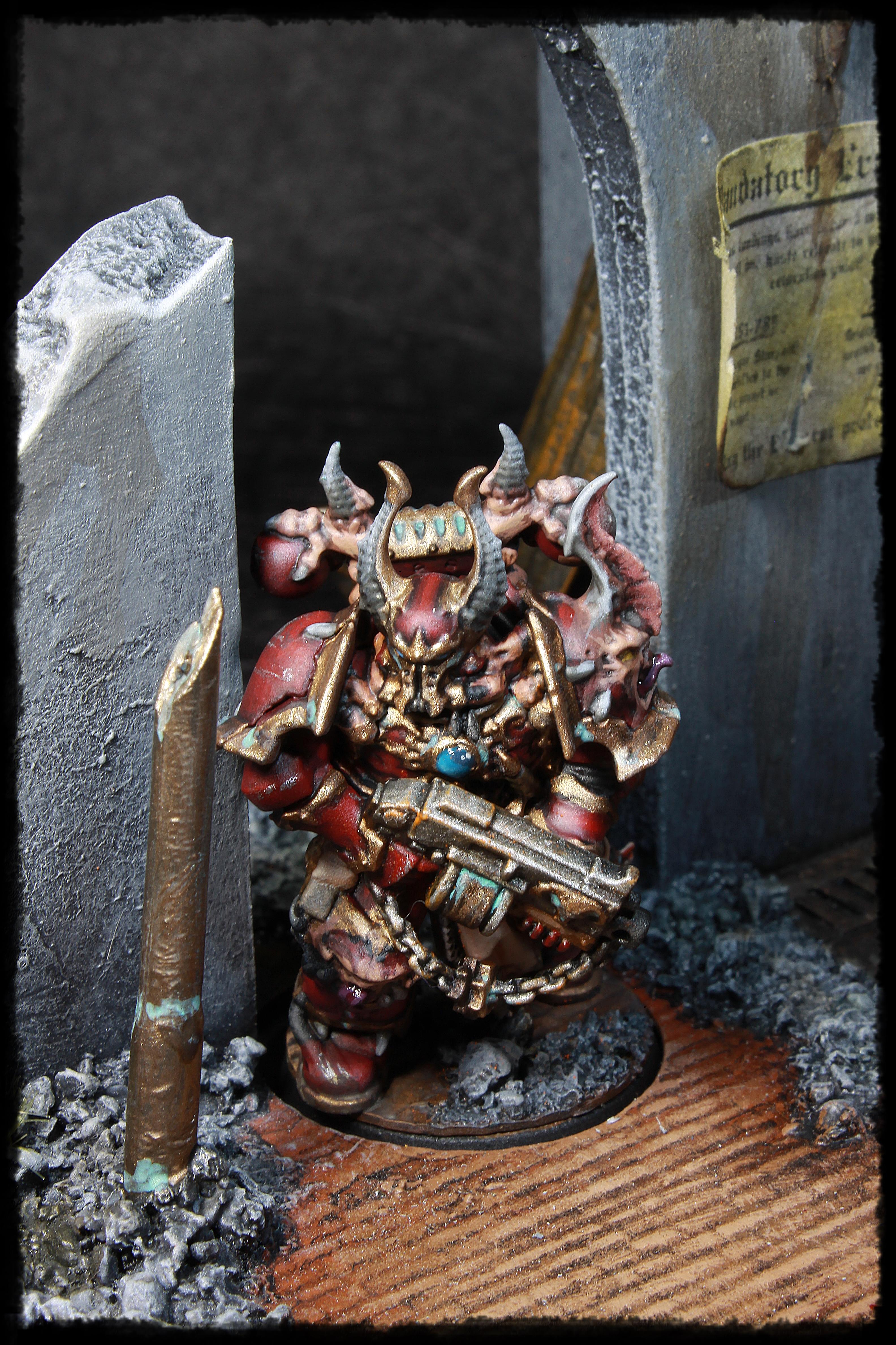 Chaos, Chaos Space Marines, Crimson Slaughter, Dark Vengeance, Diorama, The Chosen, The Ravagers