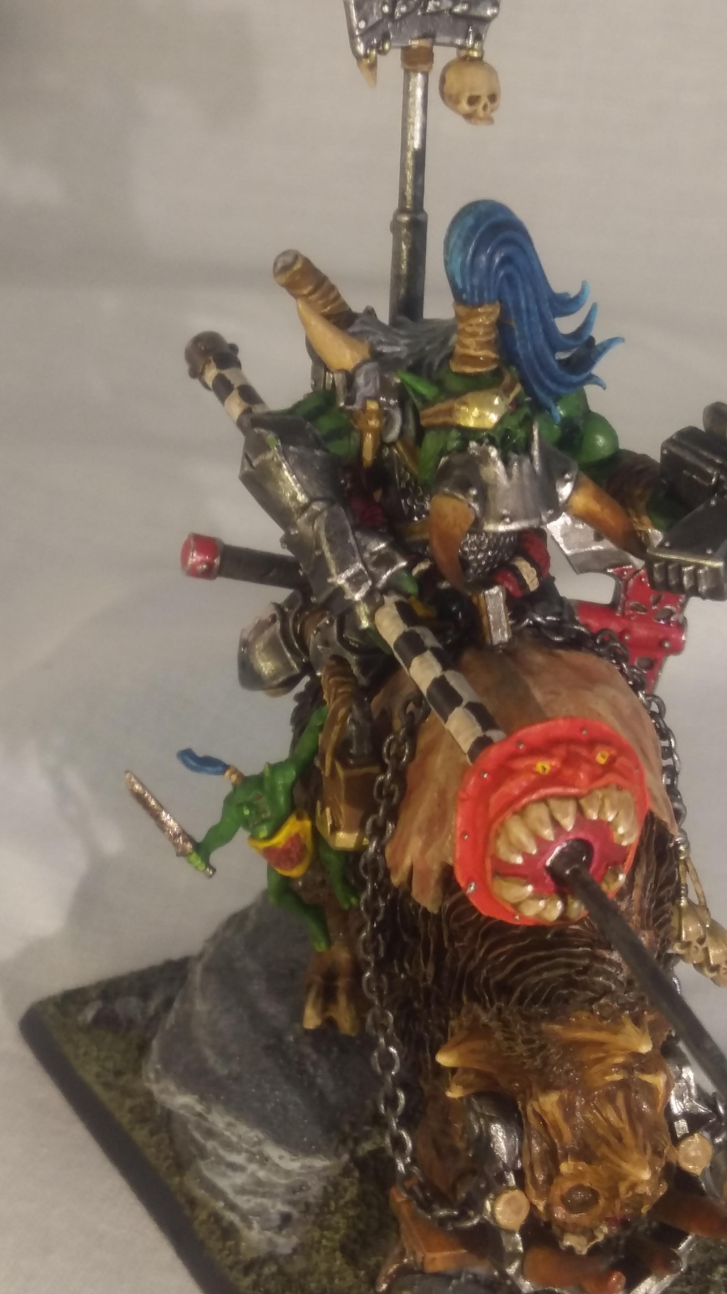 Orks, Rhinox, Ork Warboss on Rhinox