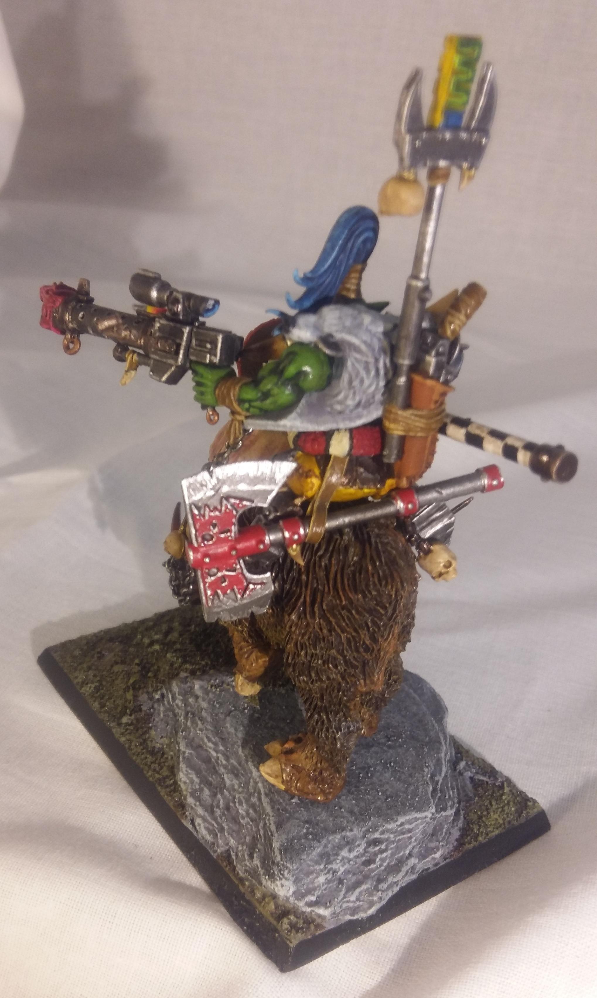 Orks, Rhinox, Ork Warboss on Rhinox