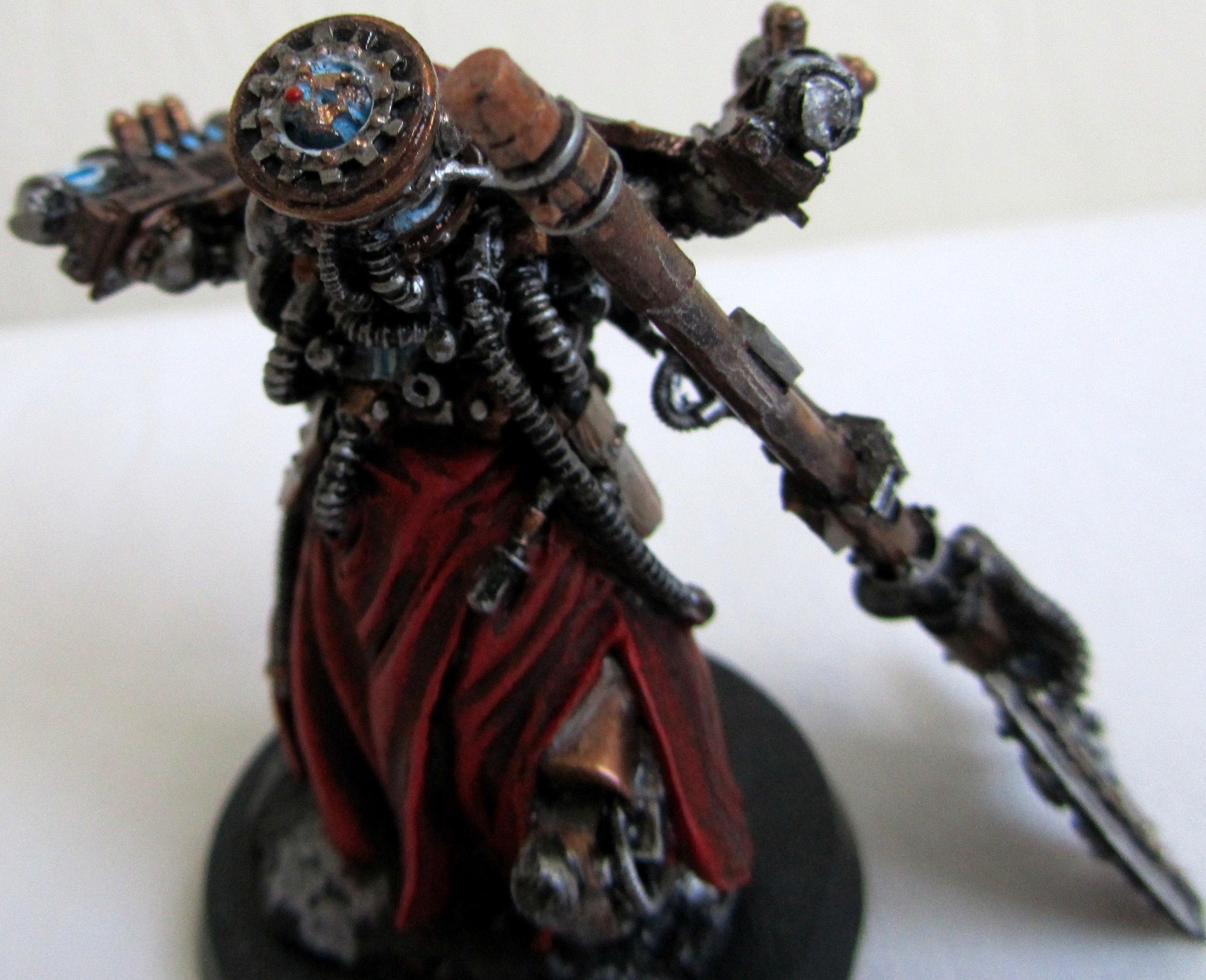 Bronze, Cult, Forge World, Mechanicus, Myrmidon, Red, Robes, Steampunk, Techpriest
