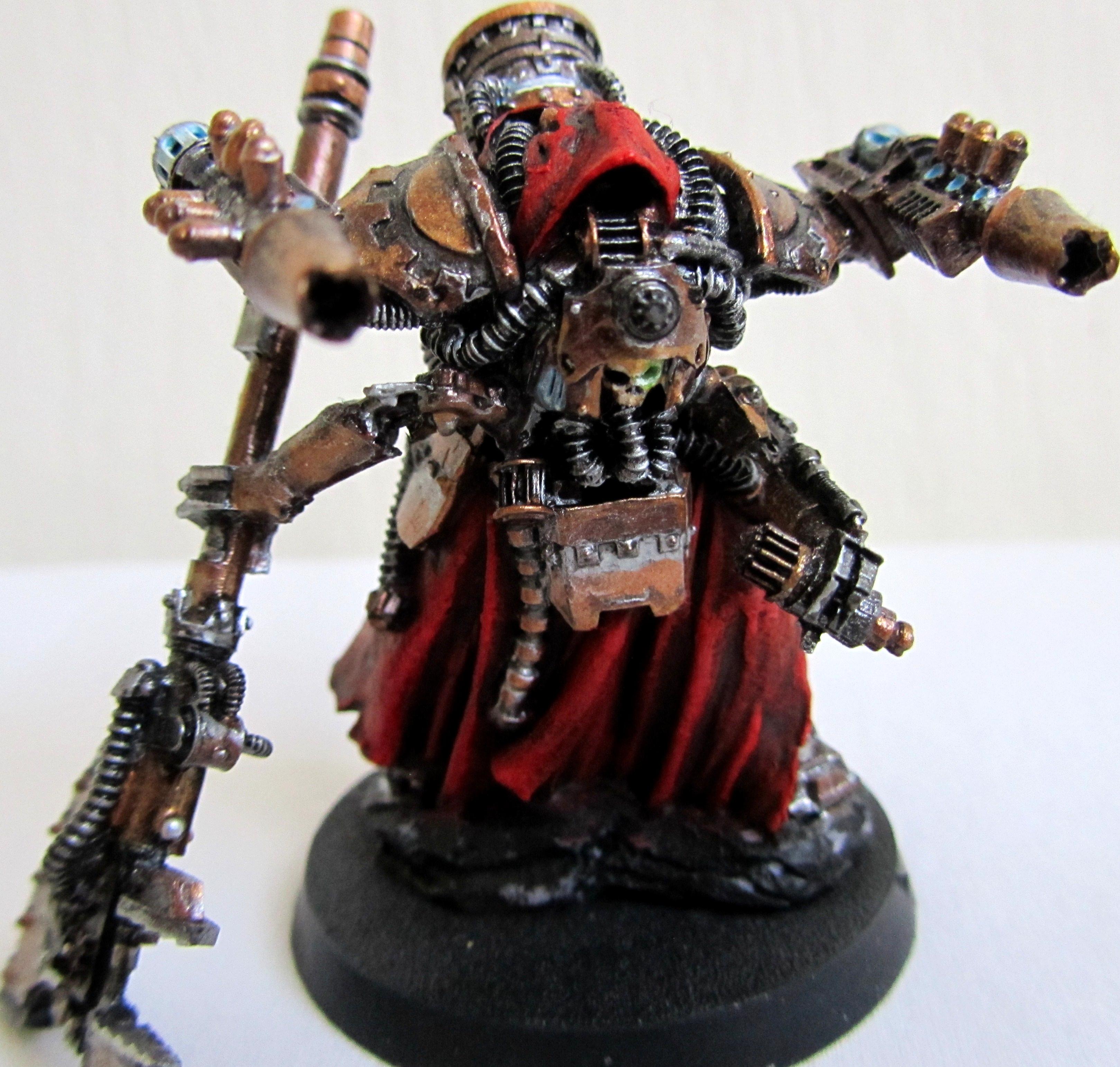 Bronze, Cult, Forge World, Mechanicus, Myrmidon, Red, Robes, Steampunk, Techpriest