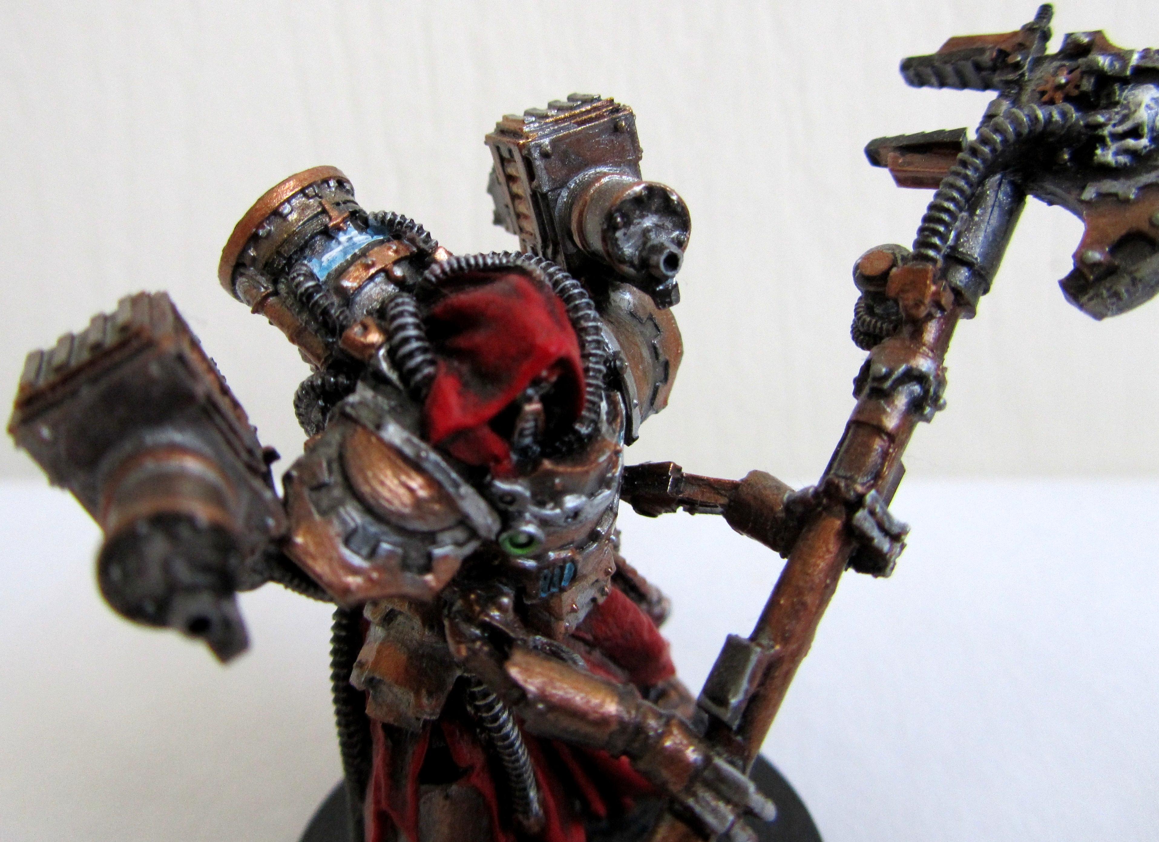 Bronze, Cult, Forge World, Mechanicus, Myrmidon, Red, Robes, Steampunk, Techpriest