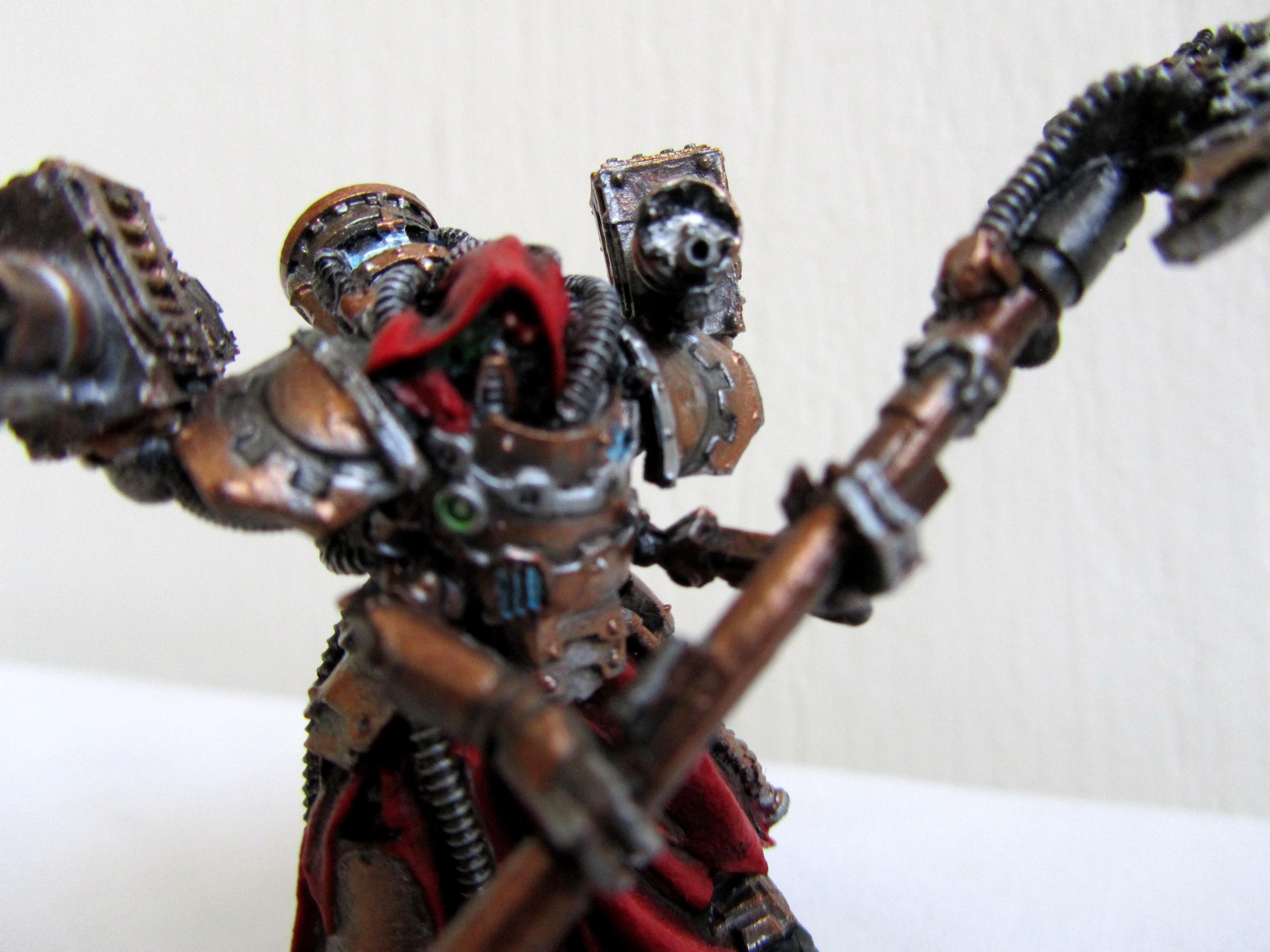 Bronze, Cult, Forge World, Mechanicus, Myrmidon, Red, Robes, Steampunk, Techpriest