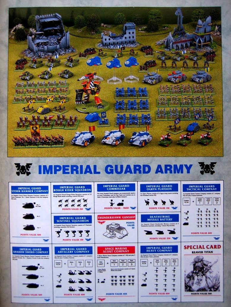 Epic, Imperial Guard, Reaver, Space Marines, Thunderhawk, Titan