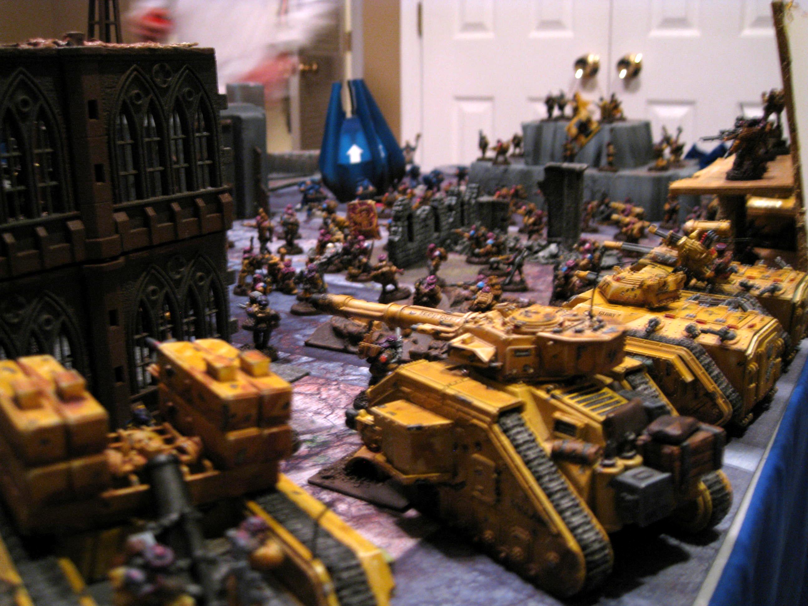 Astra Militarum, Chimera, Imperial Guard, Infantry, Platoon, Tallarn Desert Raiders, Vanquisher, Wyvern