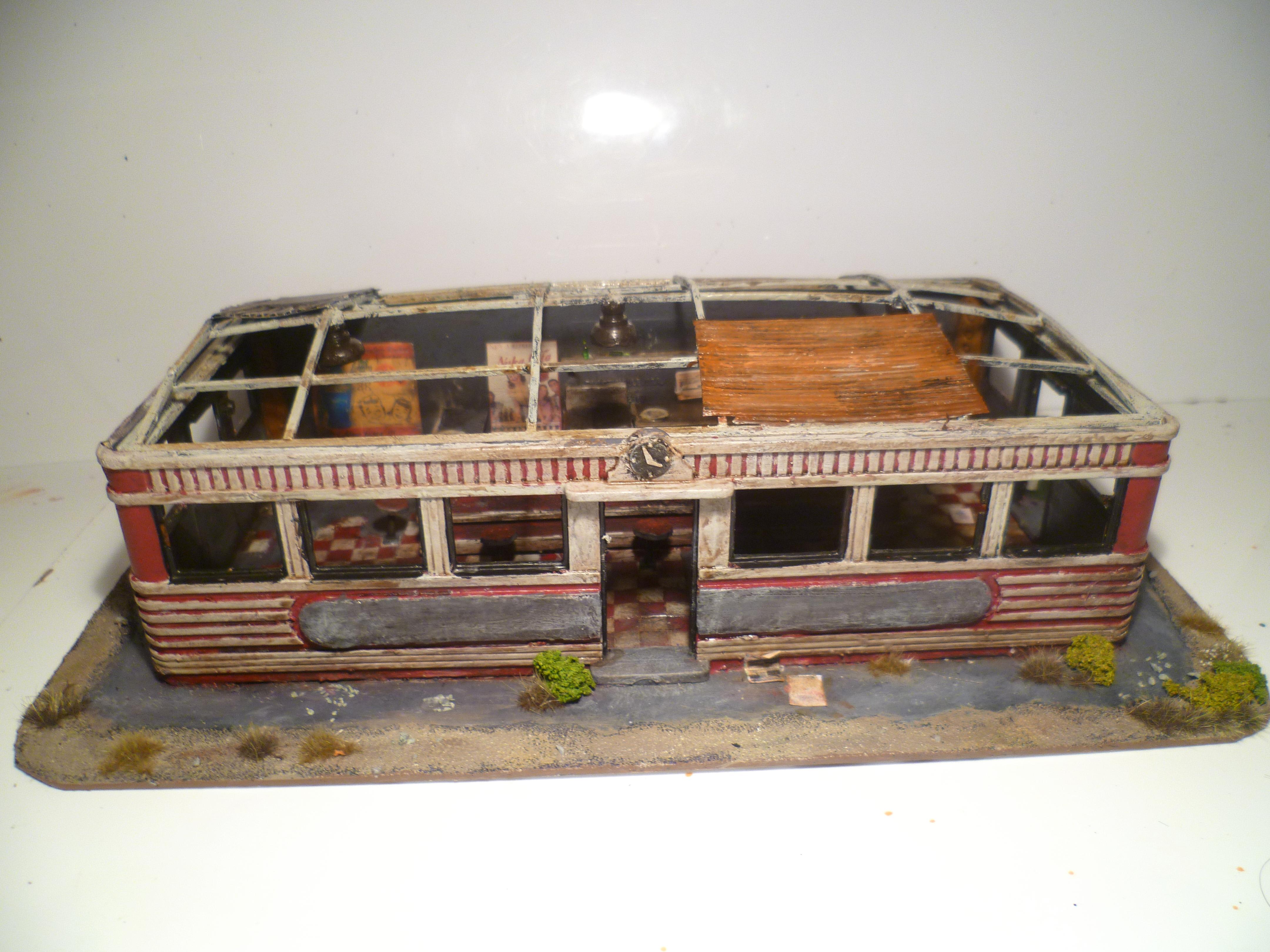 50's, Apocalyptic, Diner, Fallout, Post, Ruin, Terrain