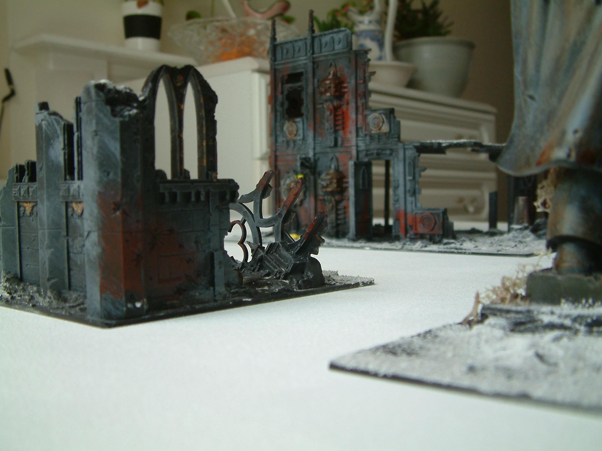 Cities Of Death, City, Ruins, Snow, Warhammer 40,000