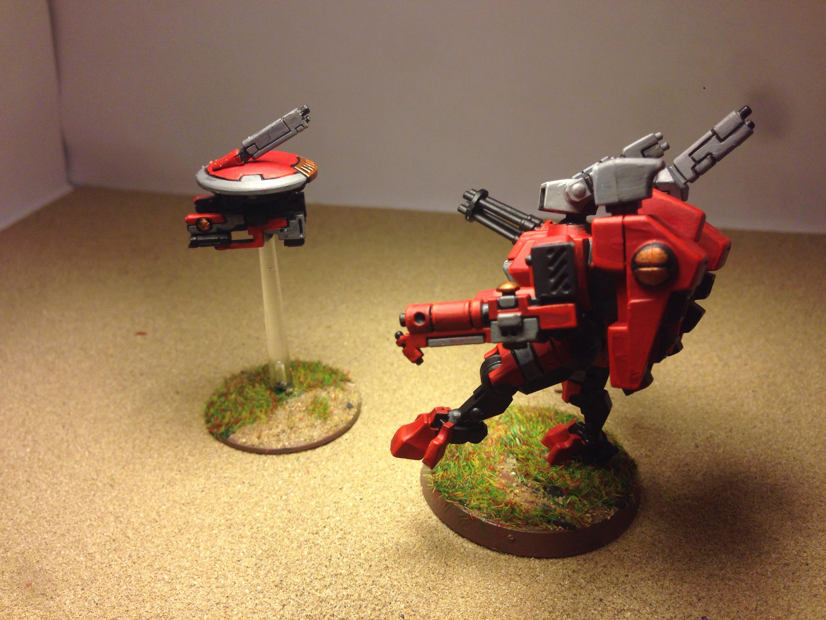 Army, Commander, Drone, Gun, Tau, Warhammer 40,000, Xv-8