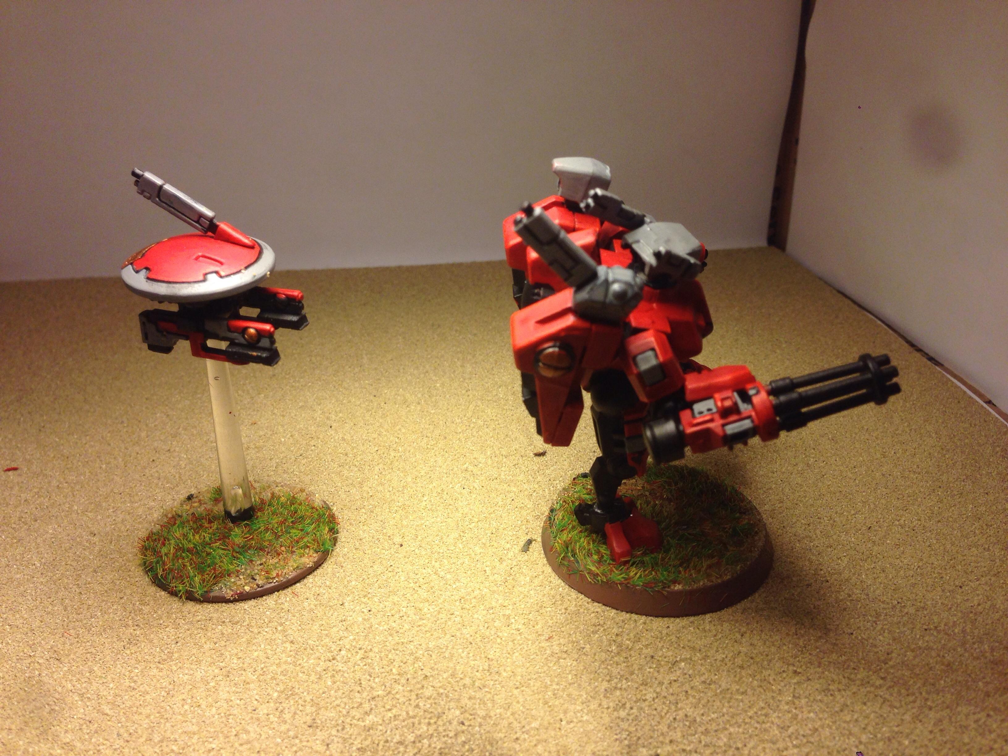 Army, Commander, Drone, Gun, Tau, Warhammer 40,000, Xv-8