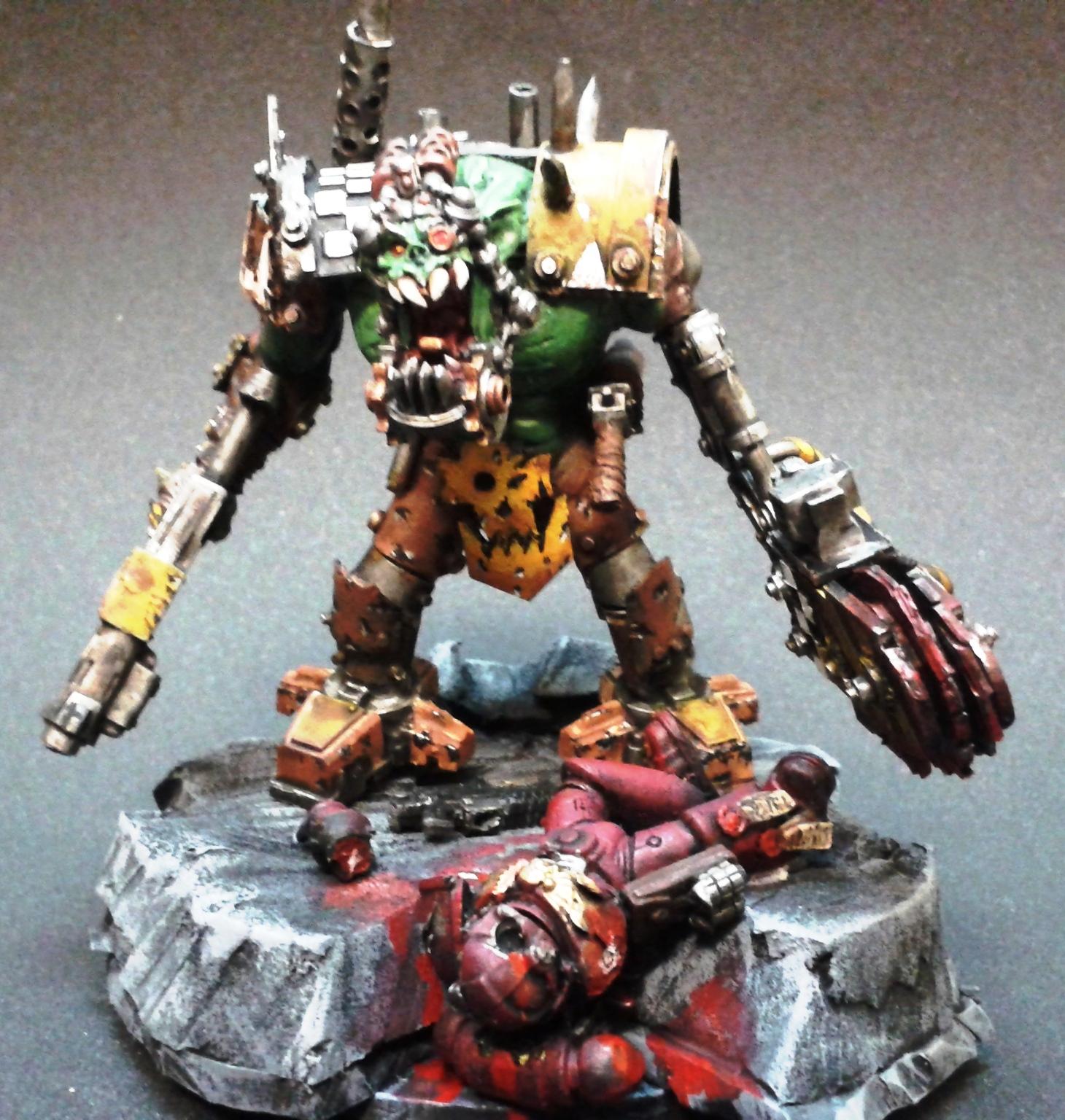 Conversion, Nob, Orks, Scratch Build, Space Orks, Waaagh, Warboss