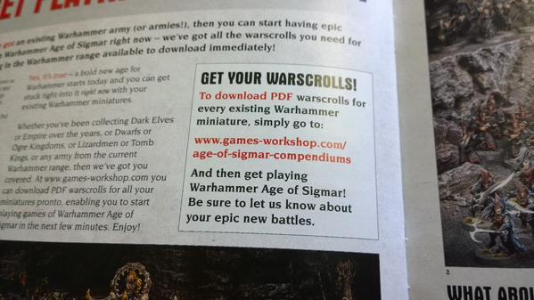 Age Of Sigmar, Copyright Games Workshop