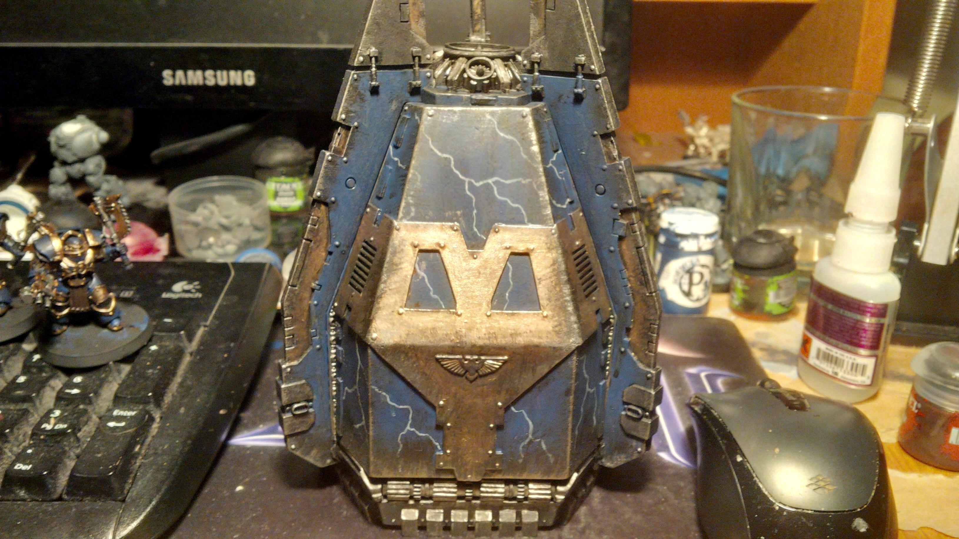 30k, Blue, Drop Pod, Gold, Horus Heresy, Lightning, Lucius, Night Lord