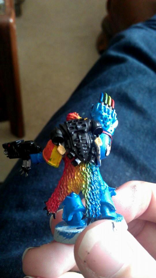 Rainbow Dash Space Wolf back