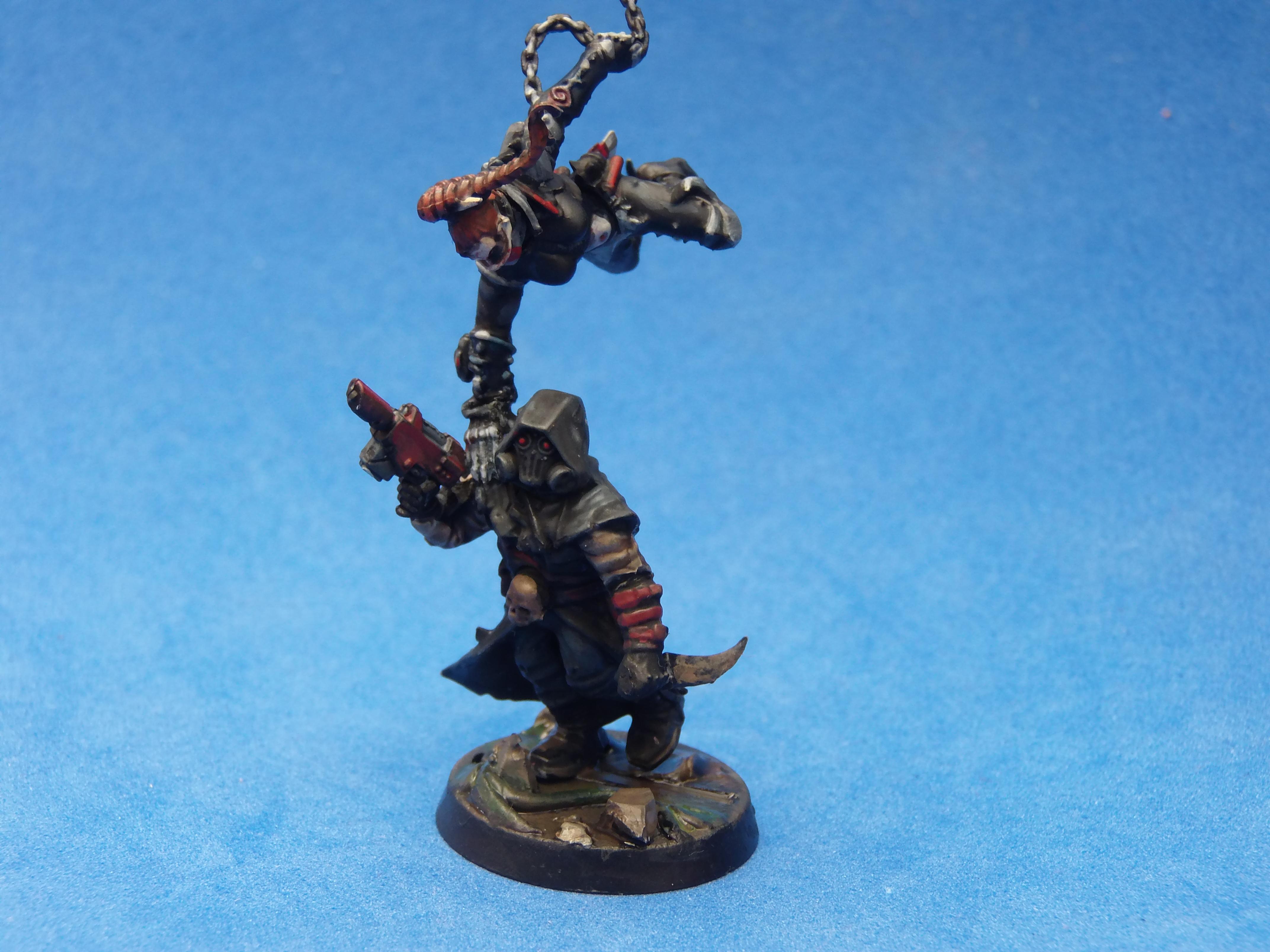 Assassin, Black, Dark Eldar, Diorama, Non-Metallic Metal