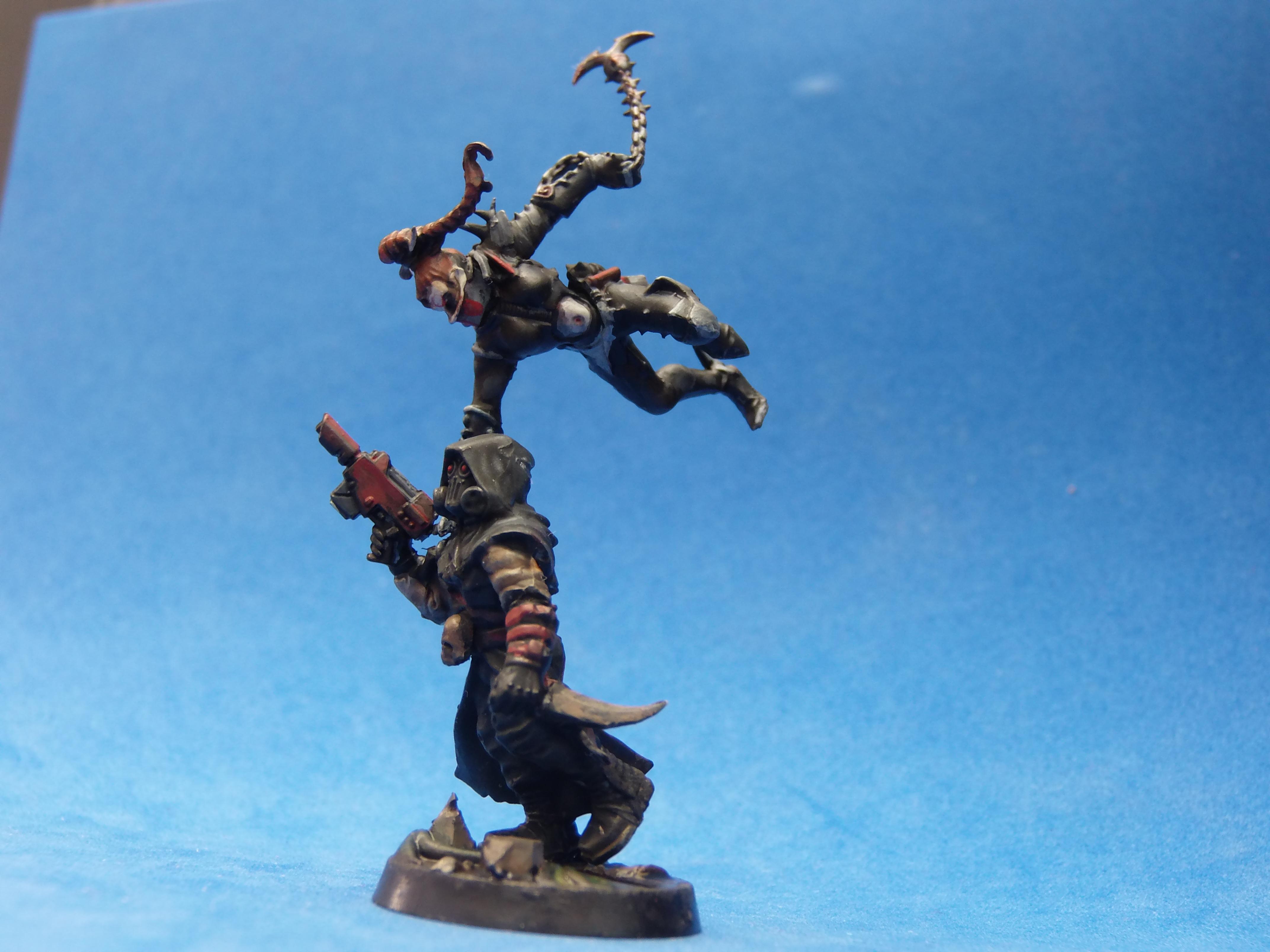 Assassin, Black, Dark Eldar, Diorama, Non-Metallic Metal