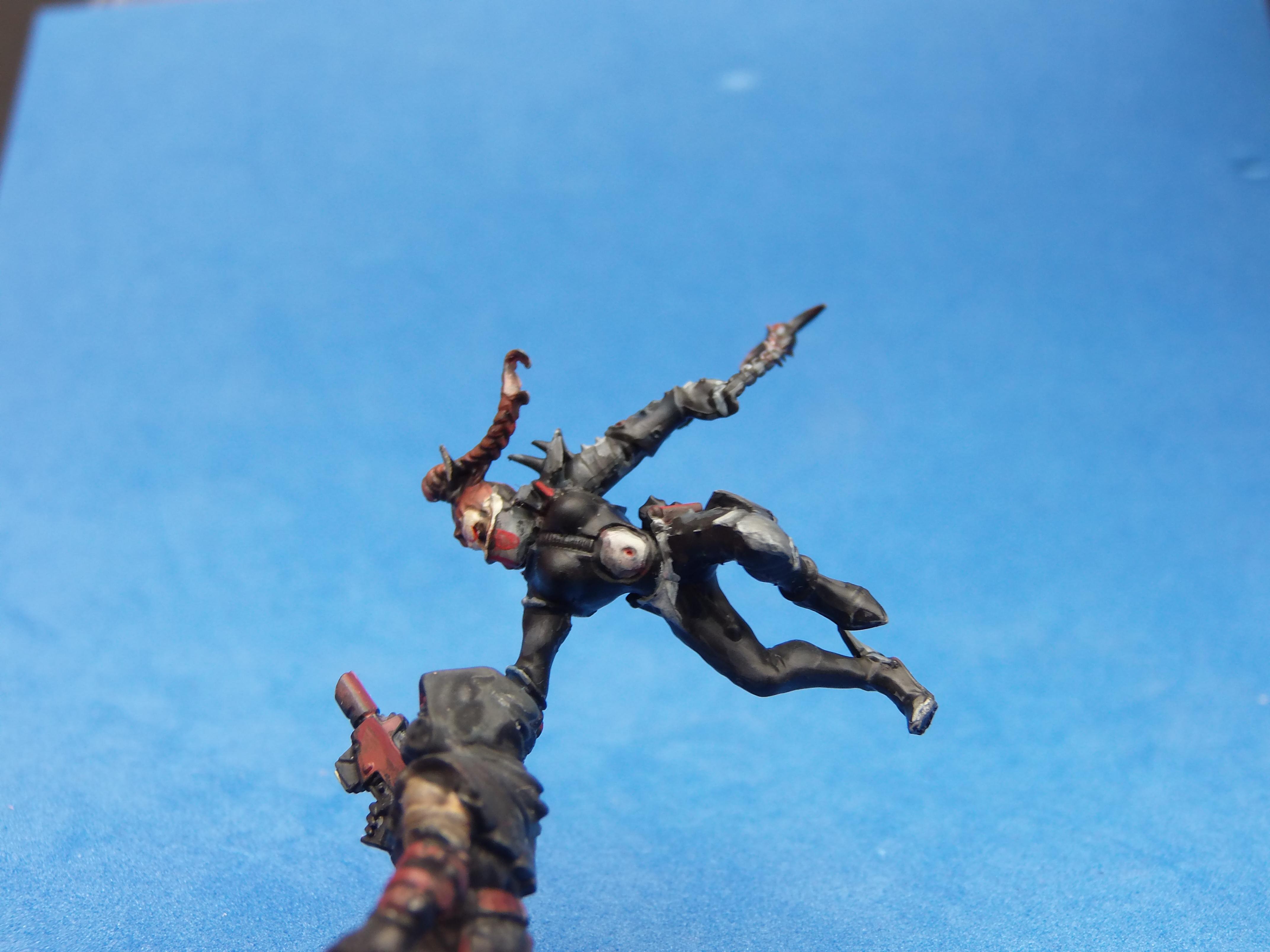 Assassin, Black, Dark Eldar, Diorama, Non-Metallic Metal
