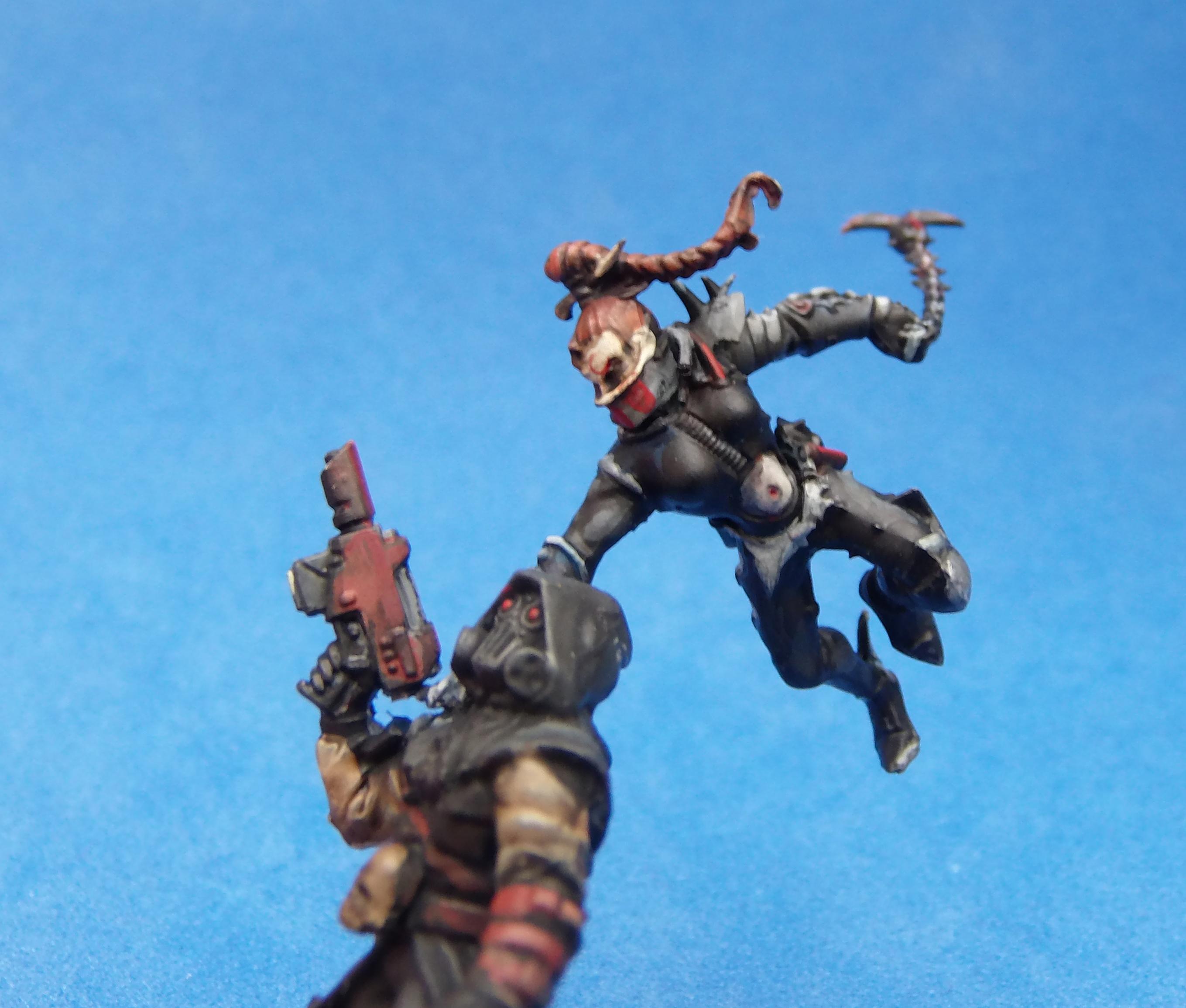 Assassin, Black, Dark Eldar, Diorama, Non-Metallic Metal