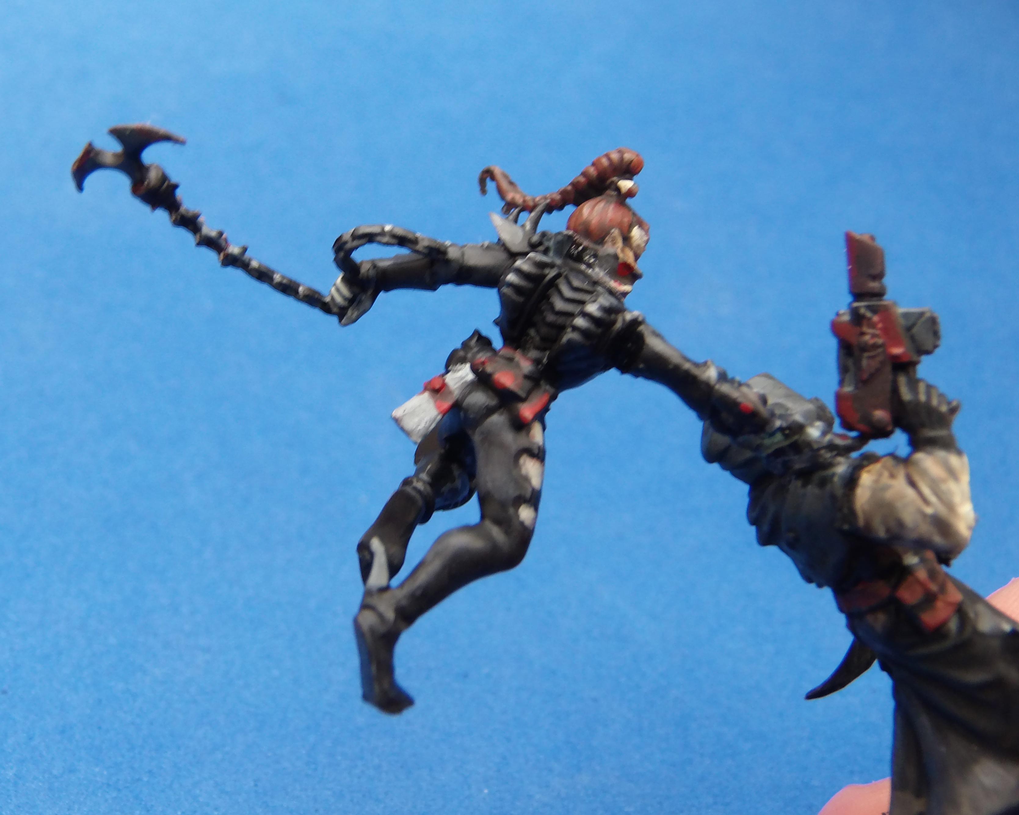 Assassin, Black, Dark Eldar, Diorama, Non-Metallic Metal