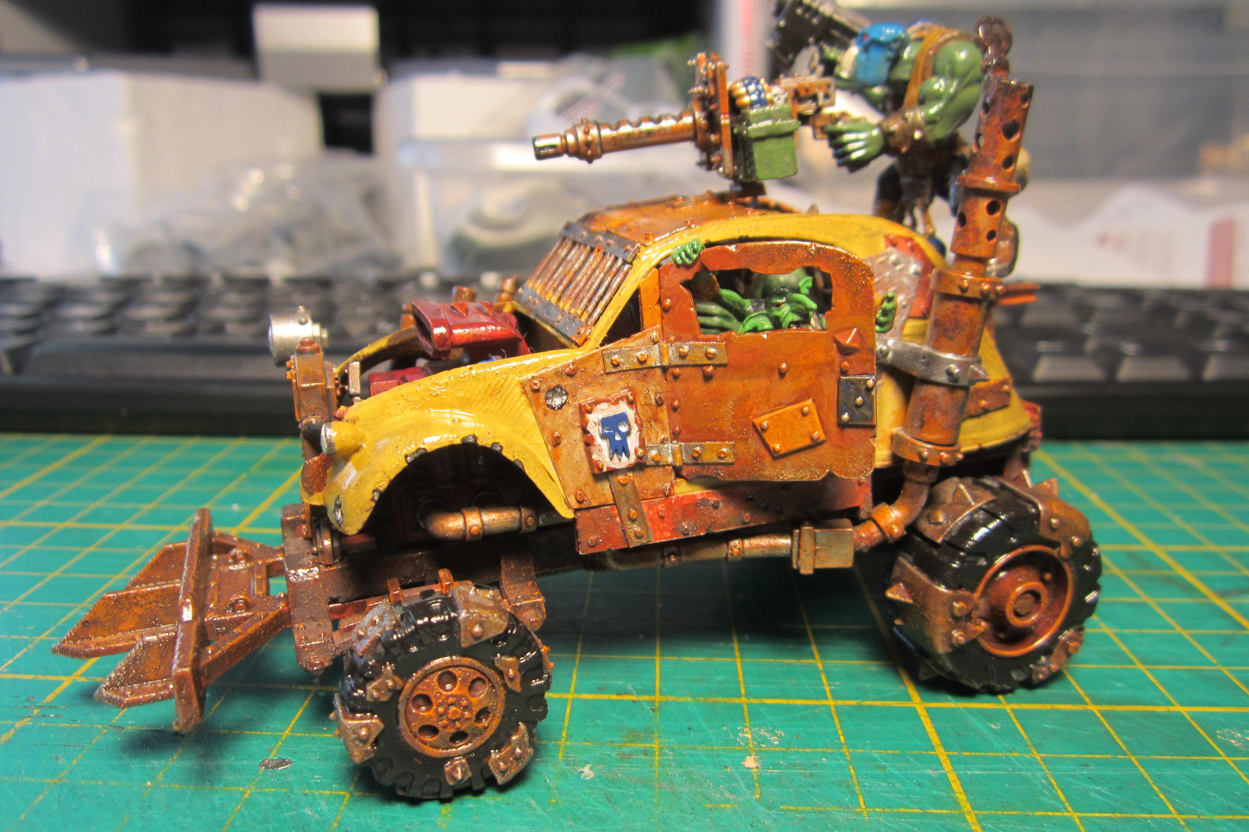 Army Painter, Conversion, Gorkamorka, Ork Buggies, Ork Buggy, Orks, Quickshade, Warhammer 40,000