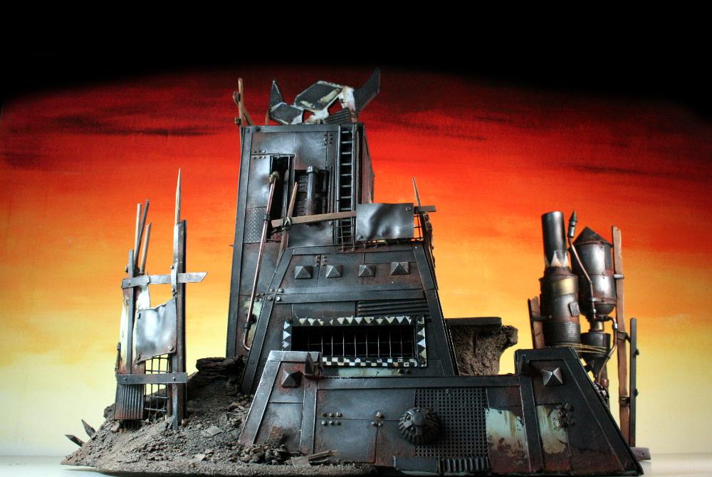3t, Fort, Ironclad, Metal, Orks, Scrap, Scratch Build, Terrain