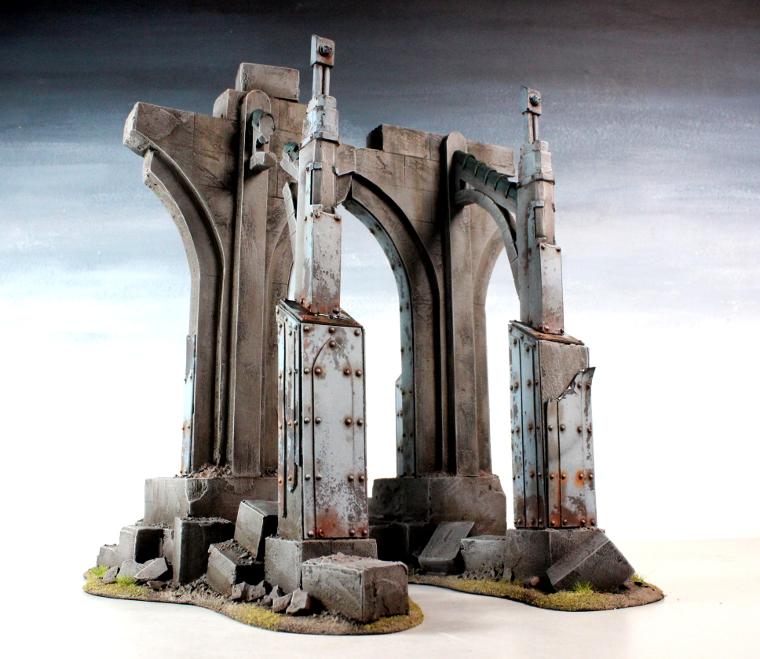 3t, Gothic, Imperial, Ruins, Scratch Build, Terrain, Warhammer 40,000