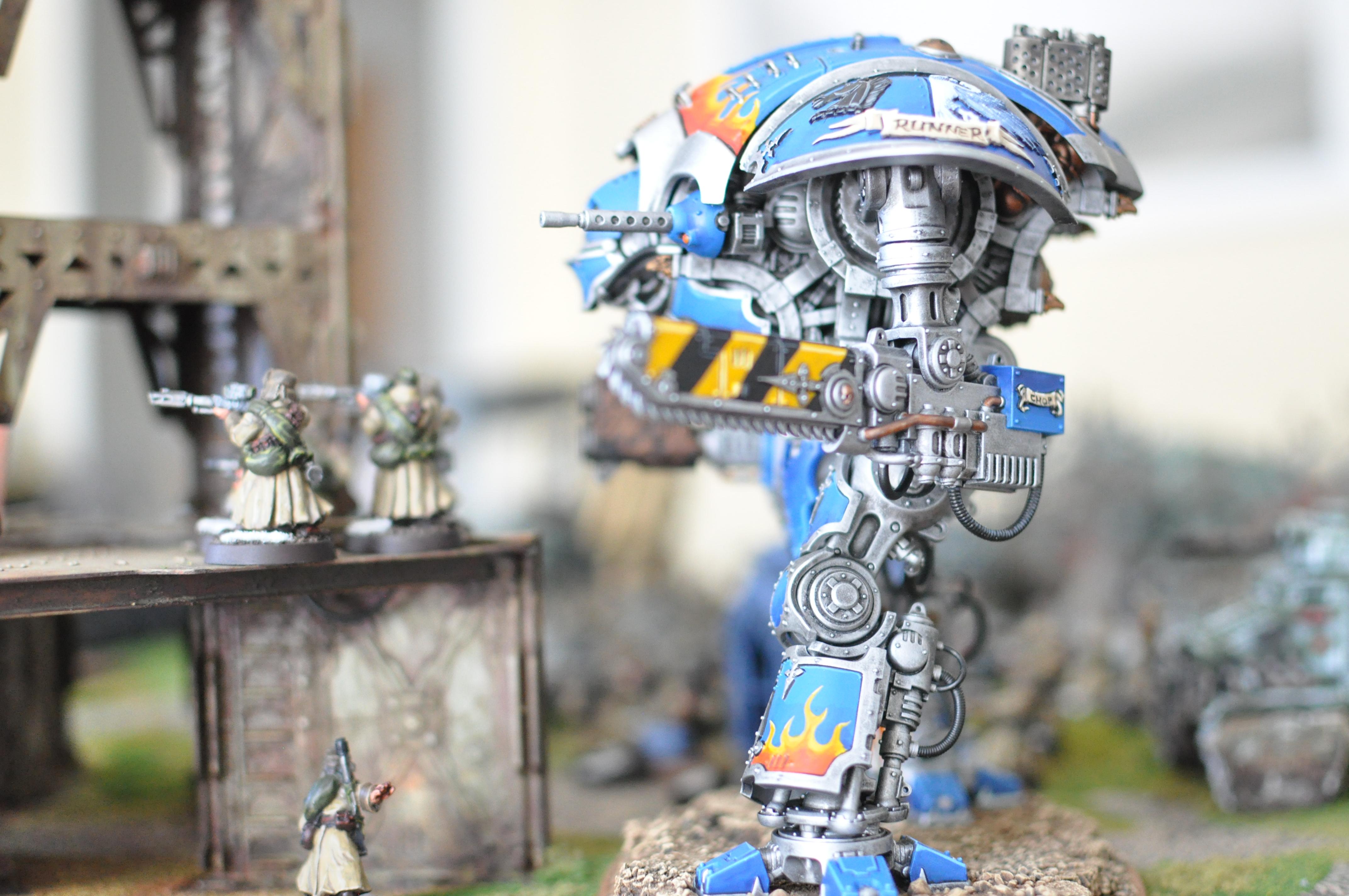 Imperial Knight, Mech, Orks, Snipers, Valhallans
