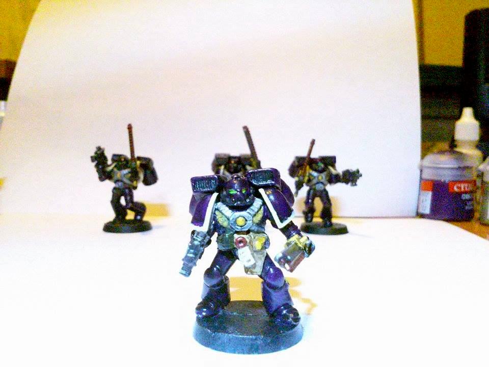 Assault Marines, Object Source Lighting, Power Fist