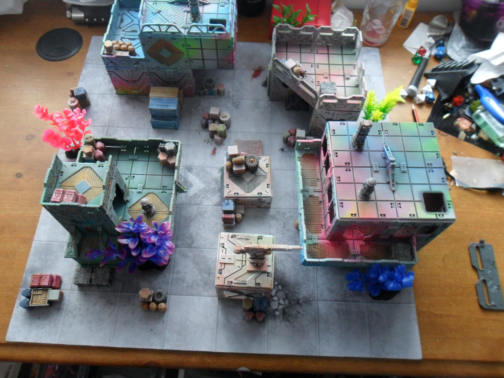 From above. 