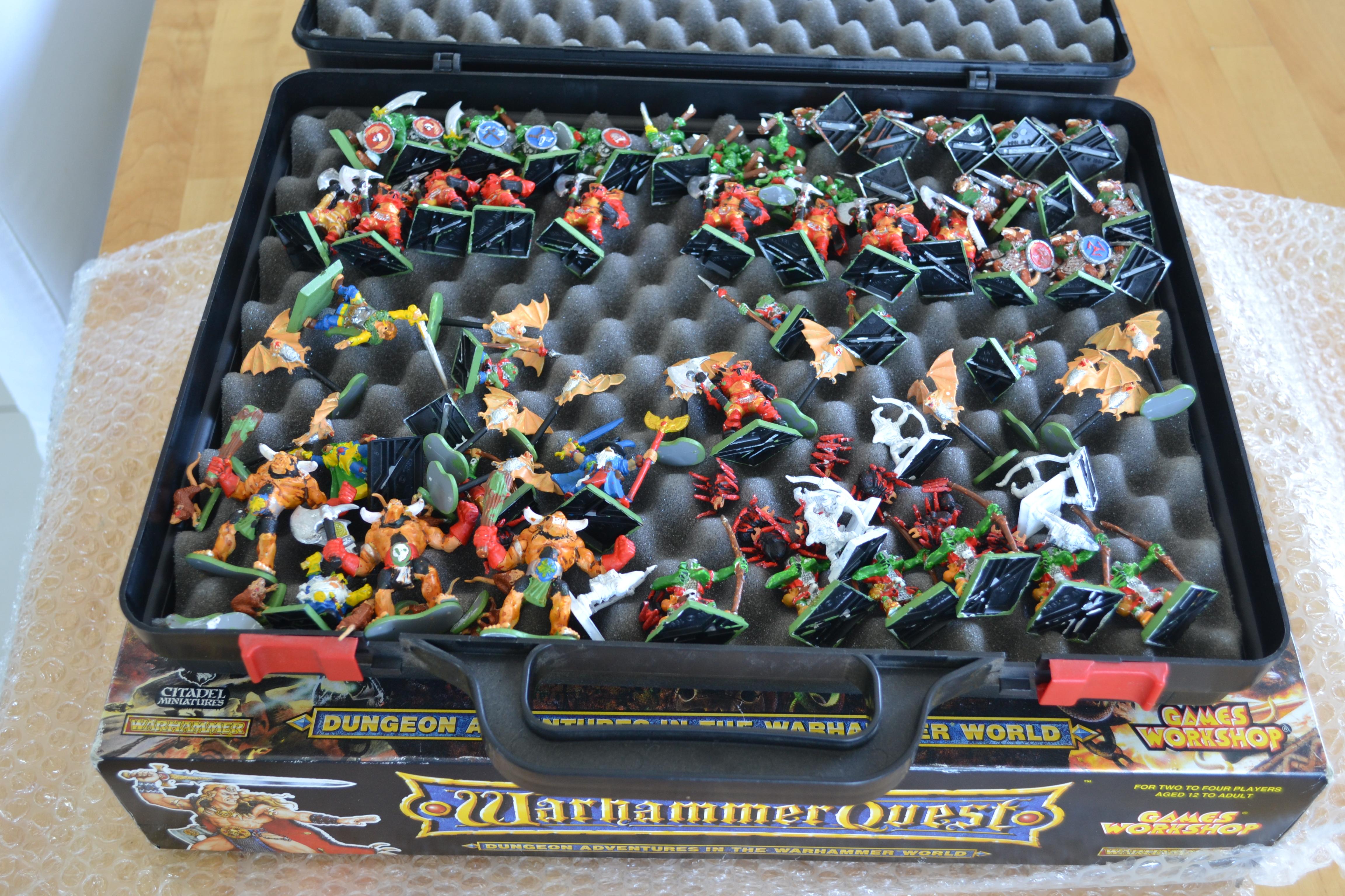 The minatures in a seperate case