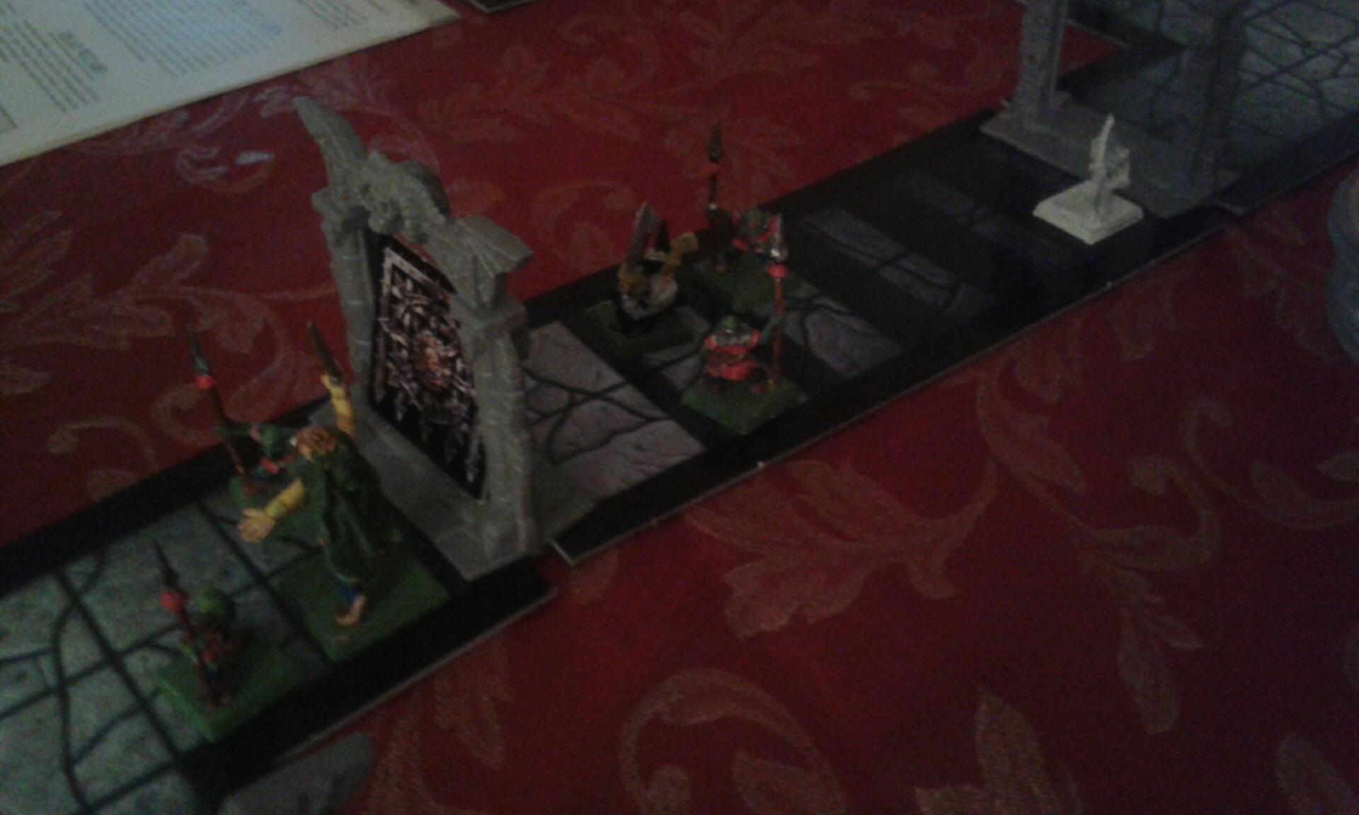 The two heroes were sectioned off by a nasty portcullis - only to be ambushed by a killer green tide which saw them through to the end
