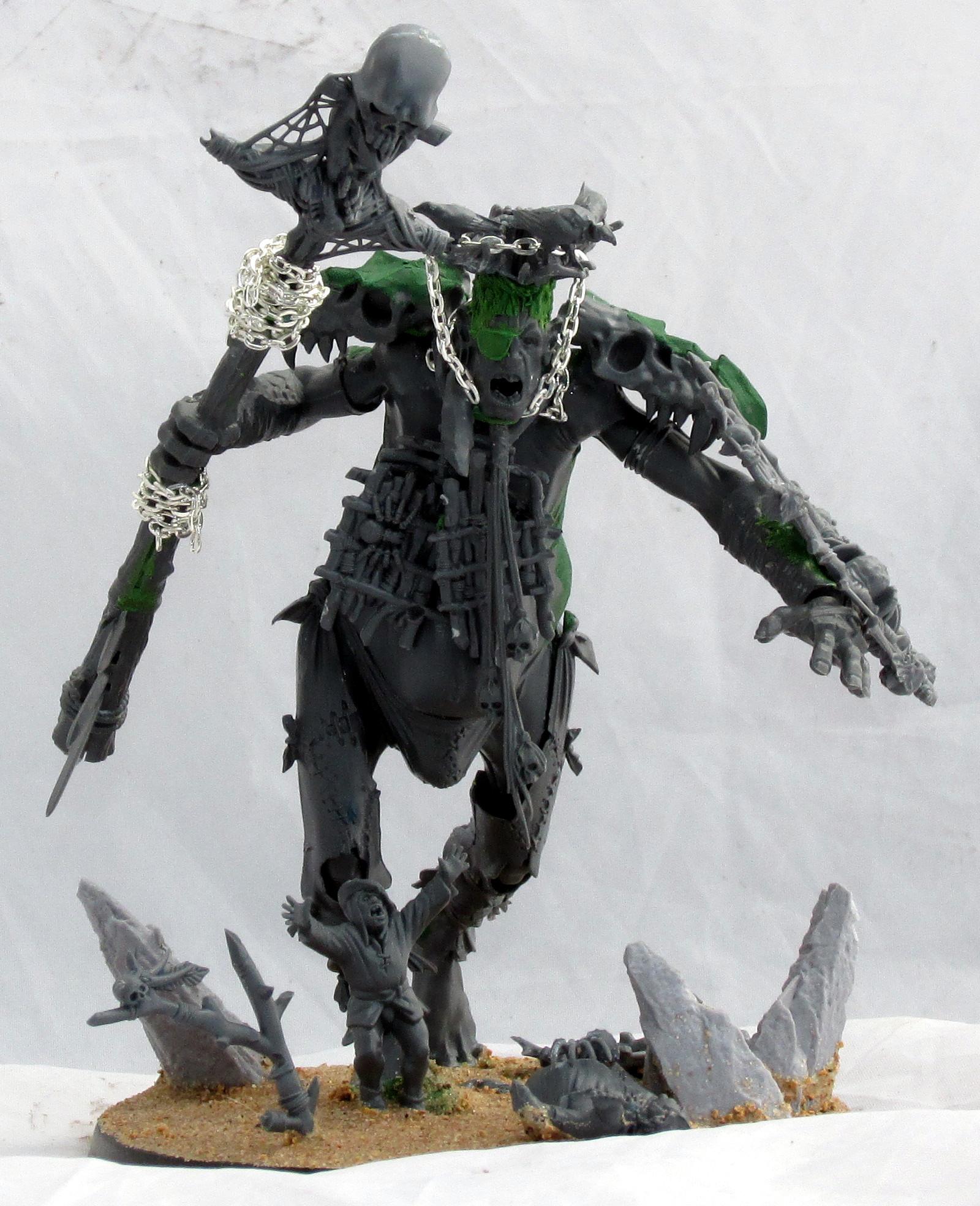 Chain, Conversion, Giant, Greenstuff, Modeling, Shaman, Warhammer Fantasy