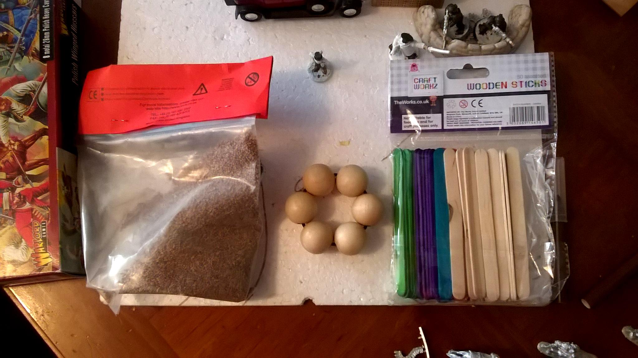 Gravel, Materials, Materials for Staff Car Diorama