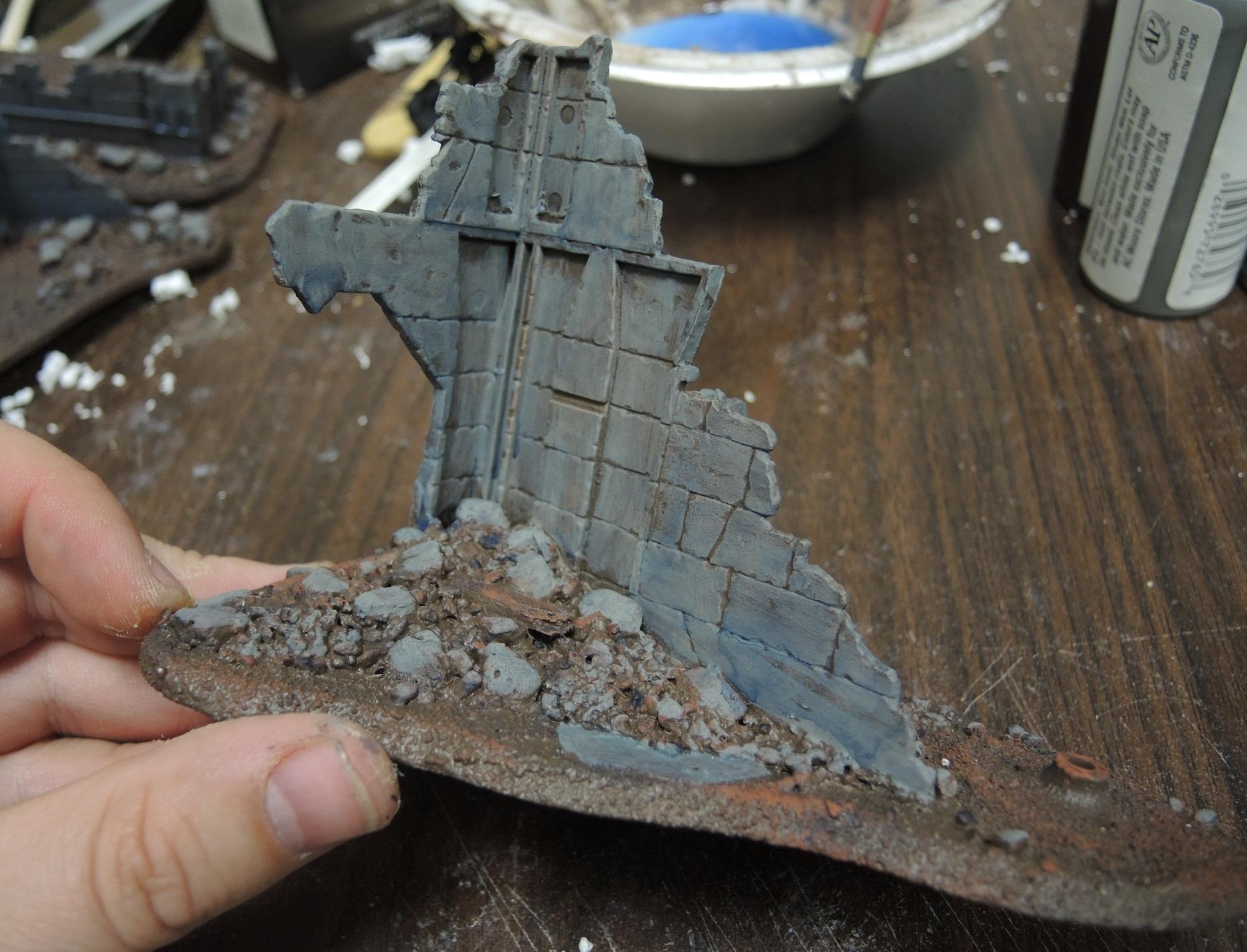 Infinty, Malifaux, Pip, Ruins, Terrain, Waaazag, Warhammer 40,000, Work In Progress