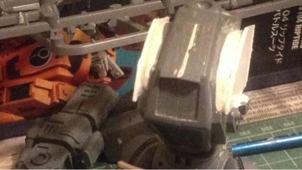 filling up sides with epoxy and styrene