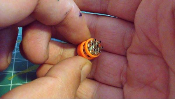 selfmade gatling guns with plastic pens