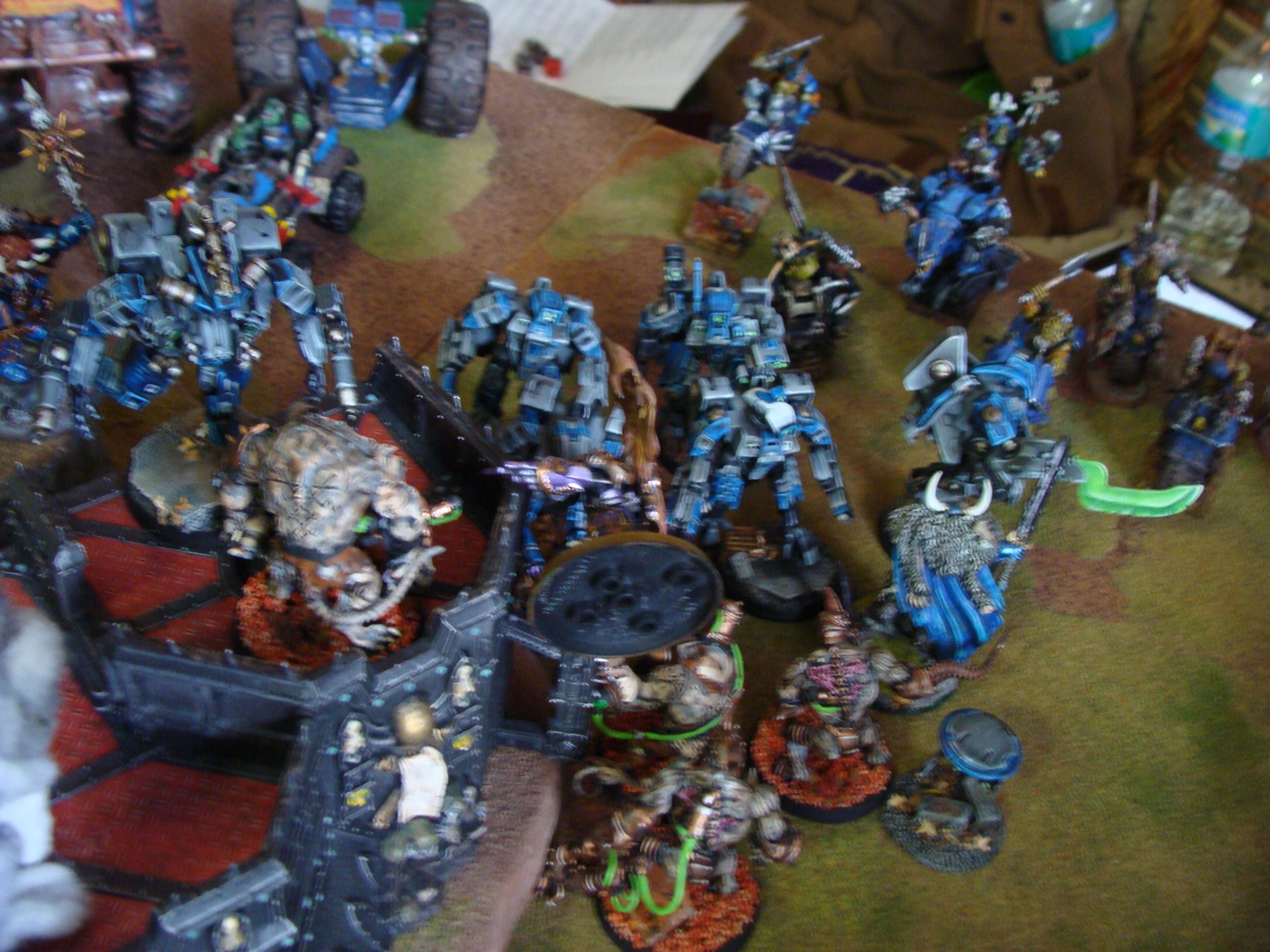 Battle Report, Chaos Space Marines, Orks, Tau