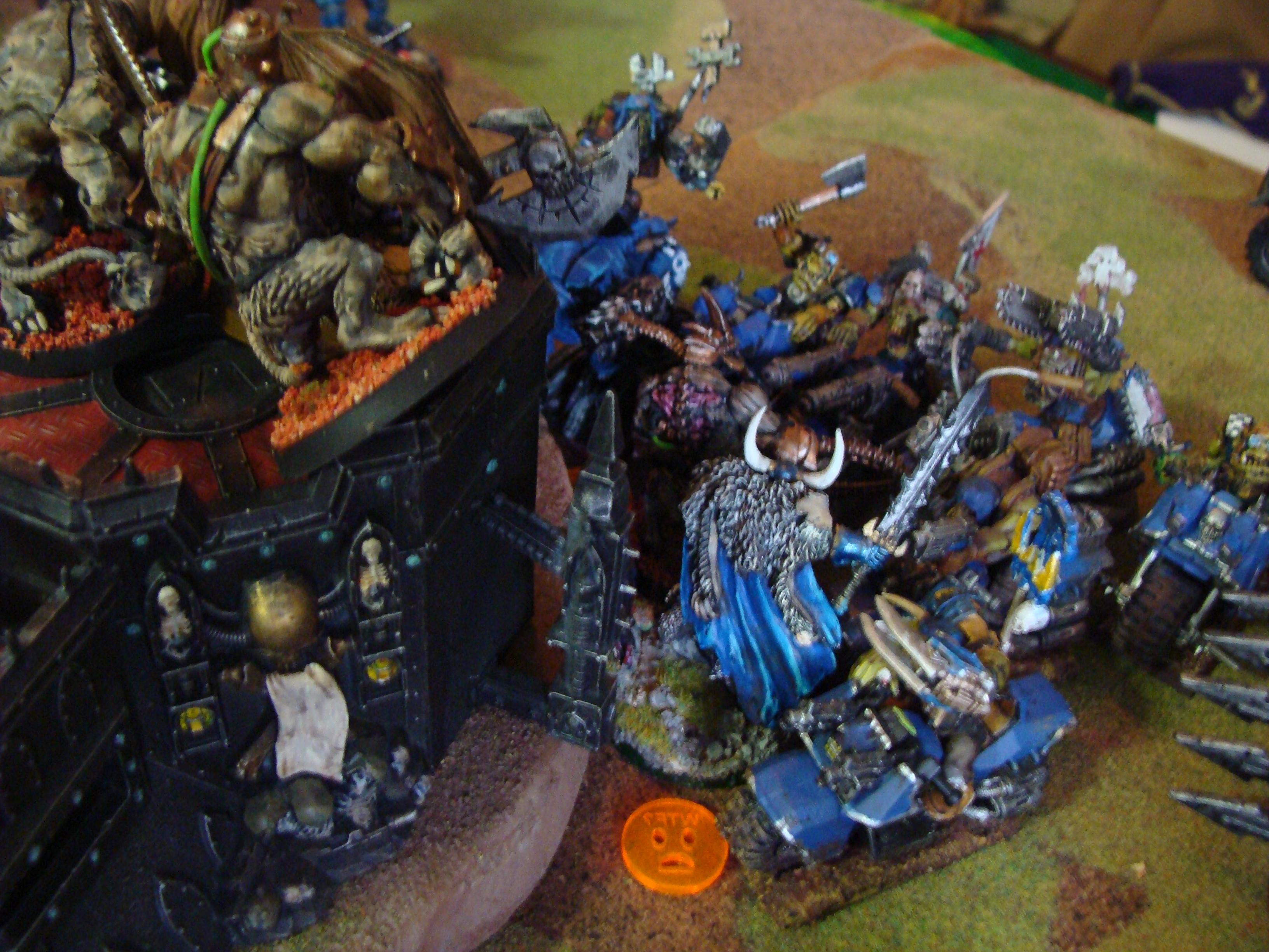 Battle Report, Chaos Space Marines, Orks, Tau