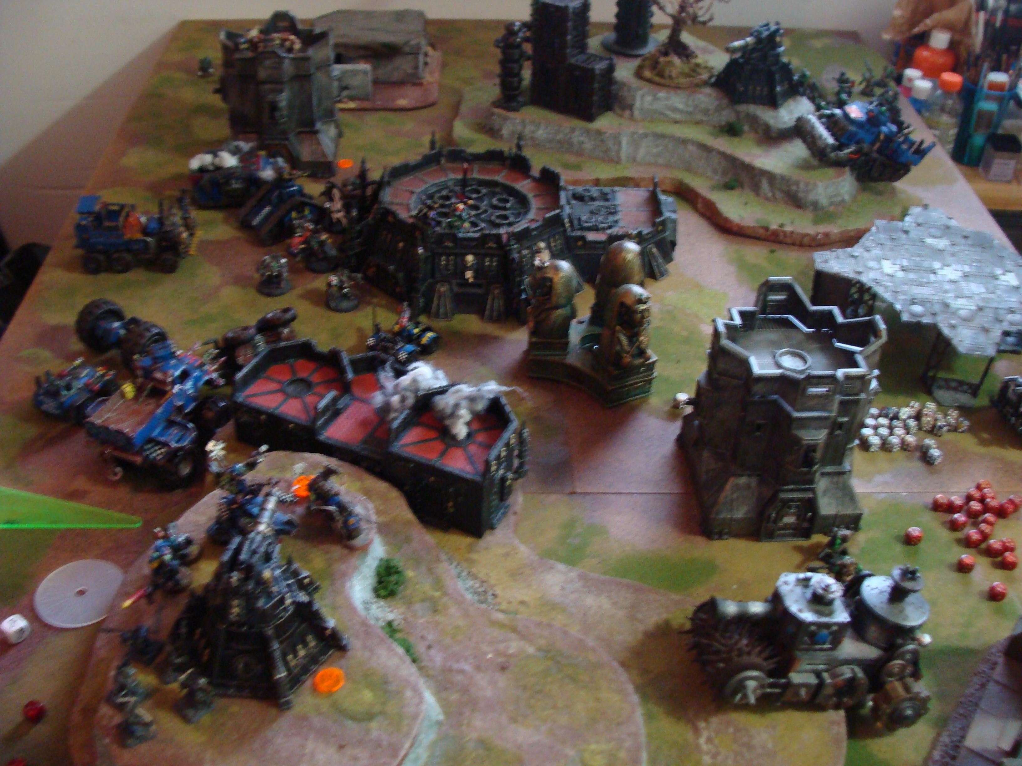 Battle Report, Chaos Space Marines, Orks, Tau