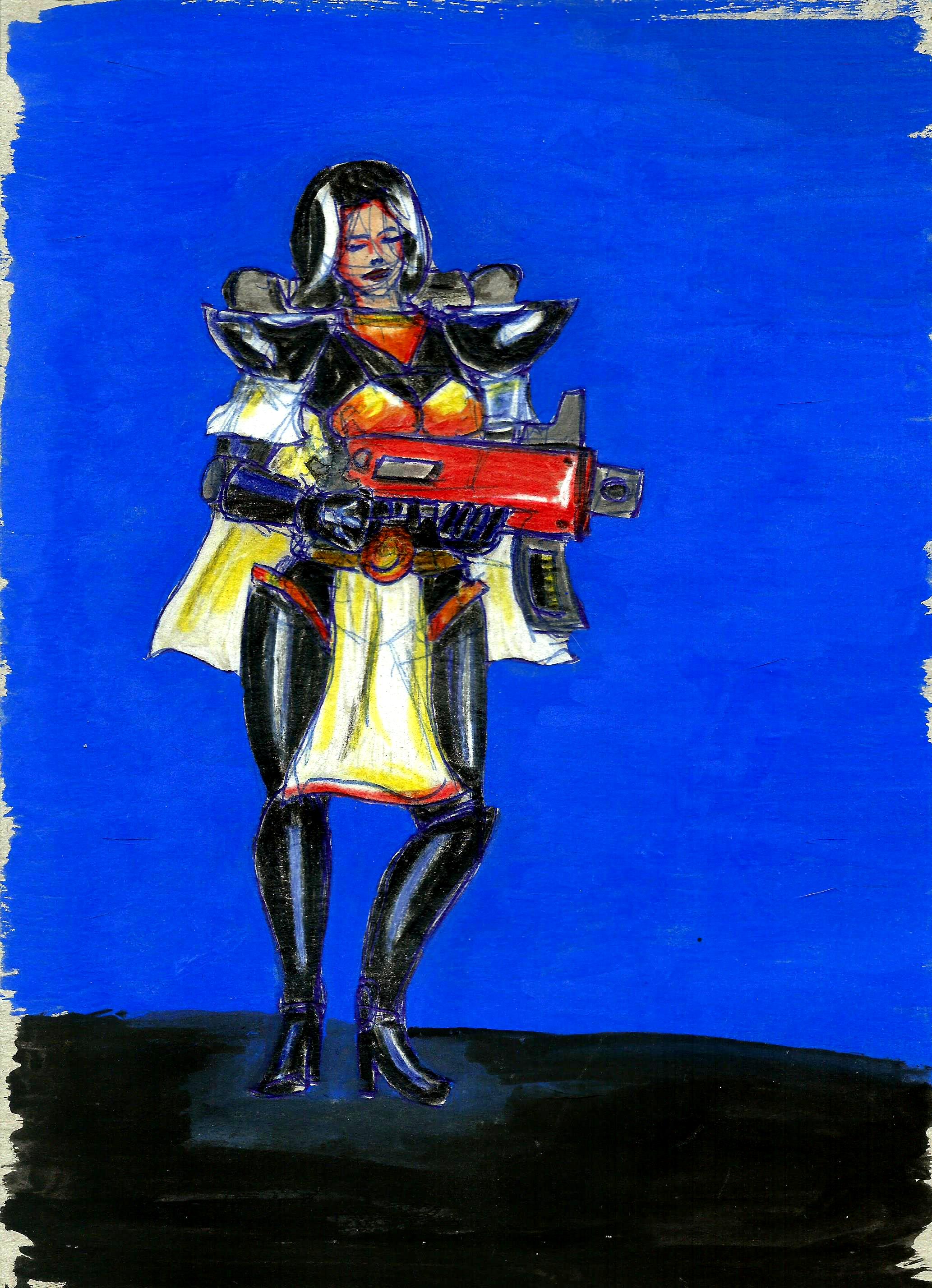 Drawing, Girl, Hunter, Sorrorita, Witch, Woman