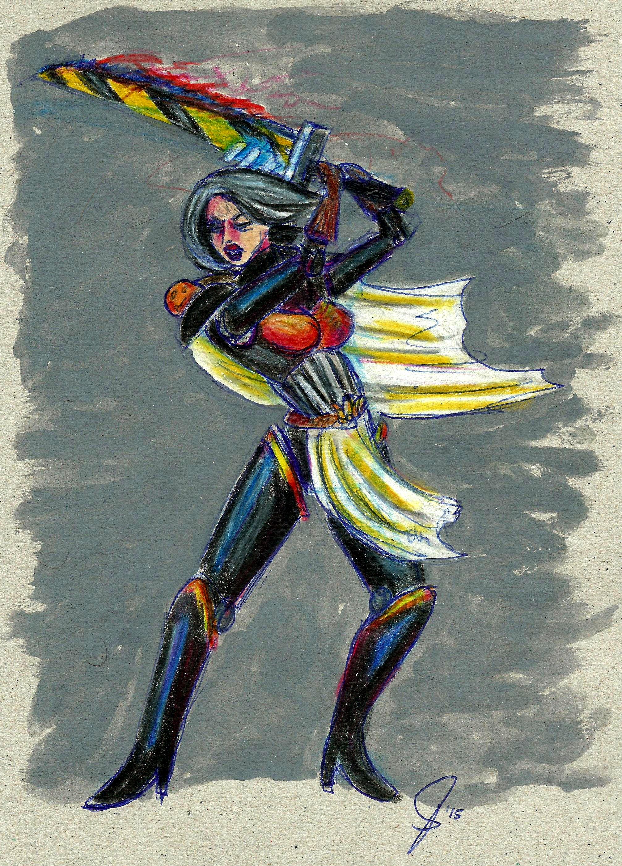Drawing, Girl, Hunter, Sorrorita, Witch, Woman