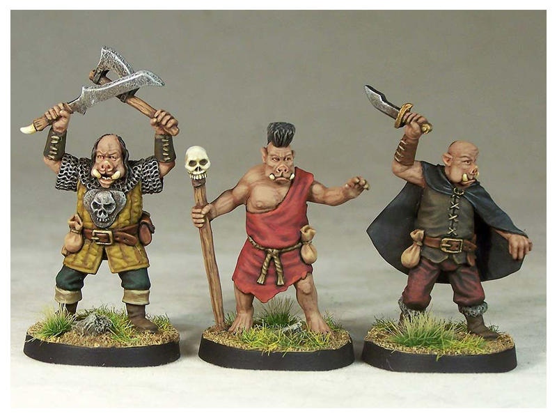 Orcs, Painted Orc characters